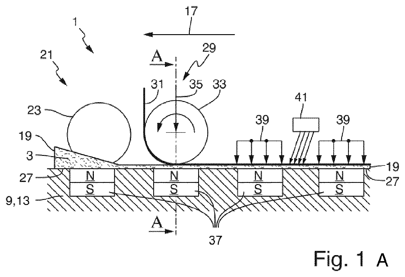 Patent US12496752 Figure 1 – Devices and method for producing a t-shaped semifinished product from a multiply non-crimp fabric