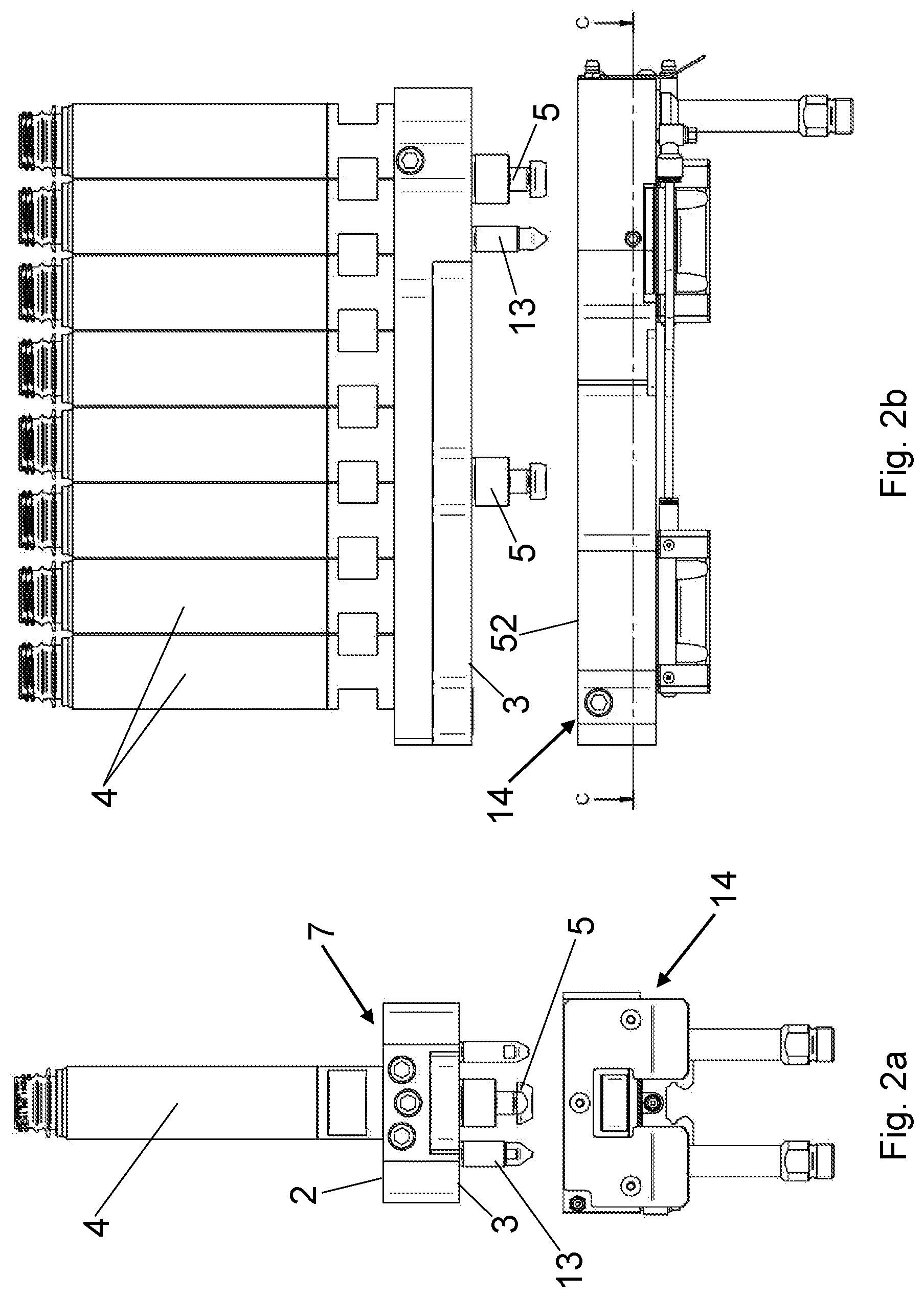 Patent US12496759 Figure 3 – Cooling device for a plurality of preforms or tubular containers