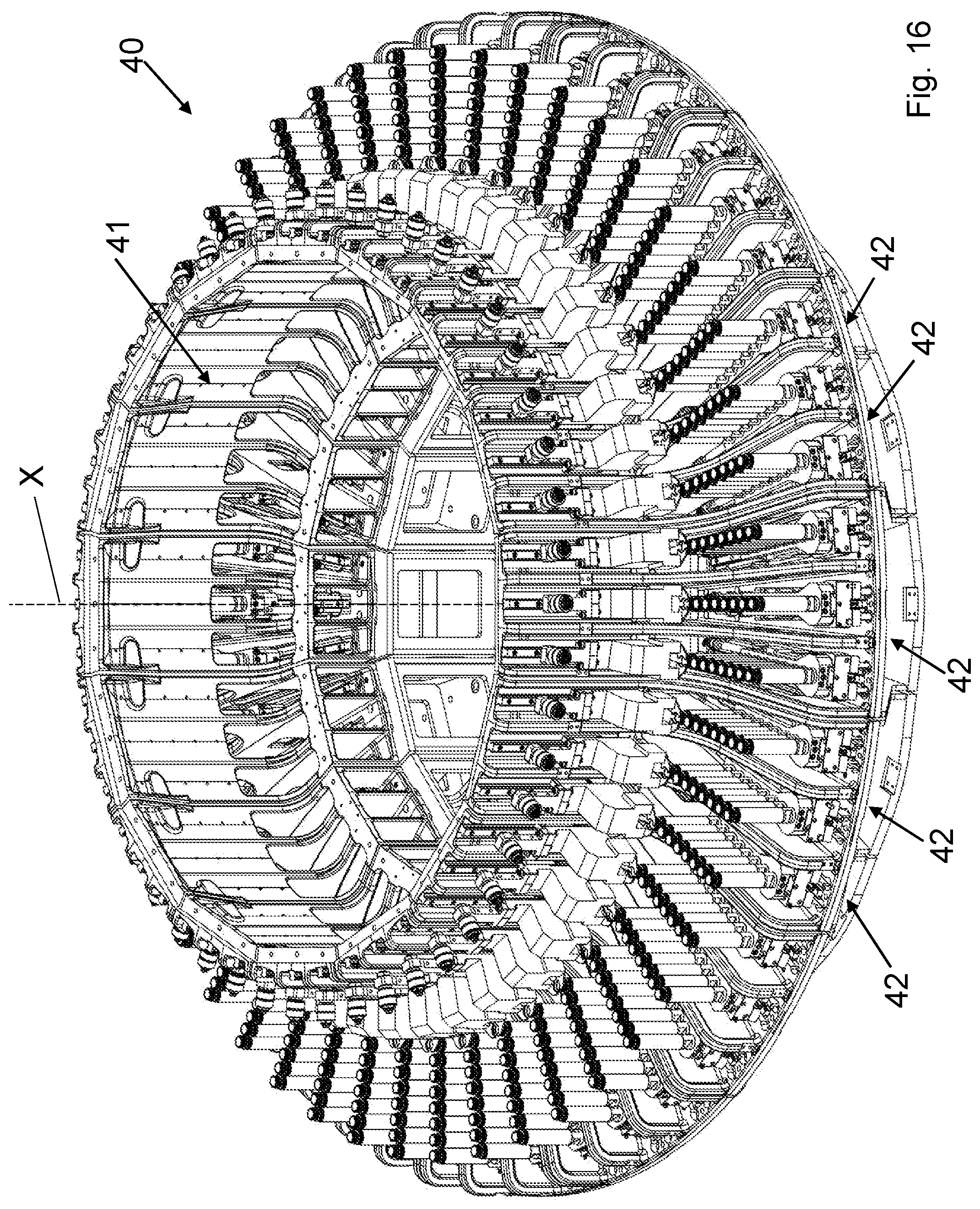 Patent US12496759 Figure 12 – Cooling device for a plurality of preforms or tubular containers