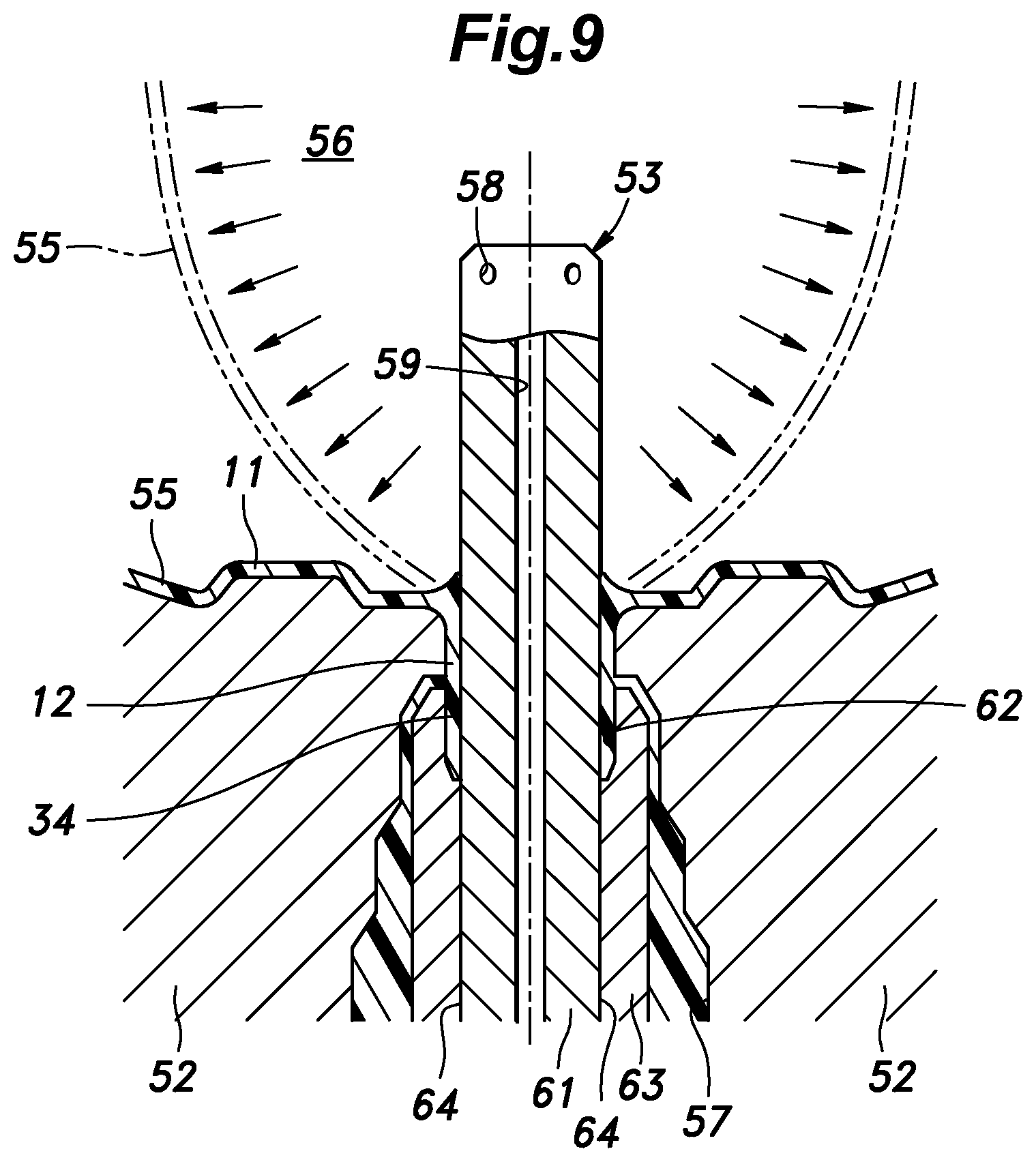 Patent US12496763 Figure 10 – Blow molding device and manufacturing method of resin liner for pressure vessel using the same