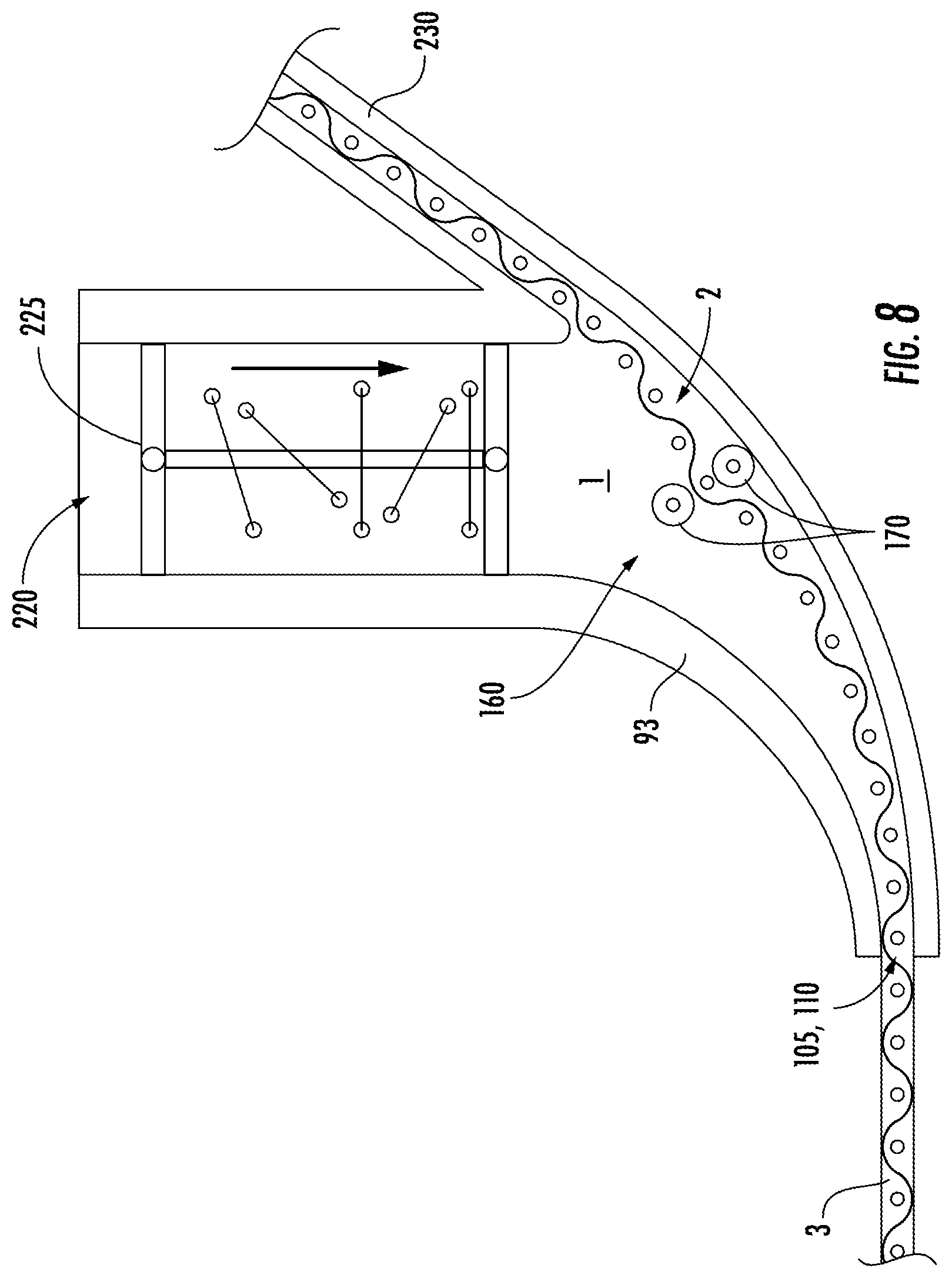Patent US12496768 Figure 8 – Elastic additive manufactured parts having embedded woven layer for improved wear resistance, durability and electrical conductivity