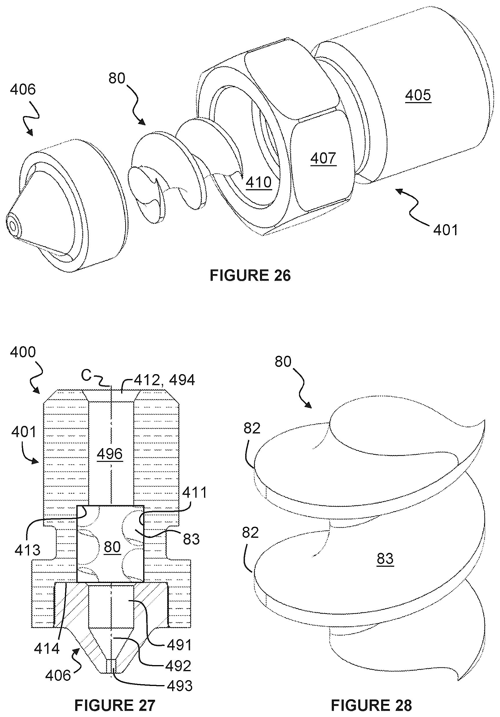 Patent US12496778 Figure 8 – Liquefier nozzle for an additive manufacturing system