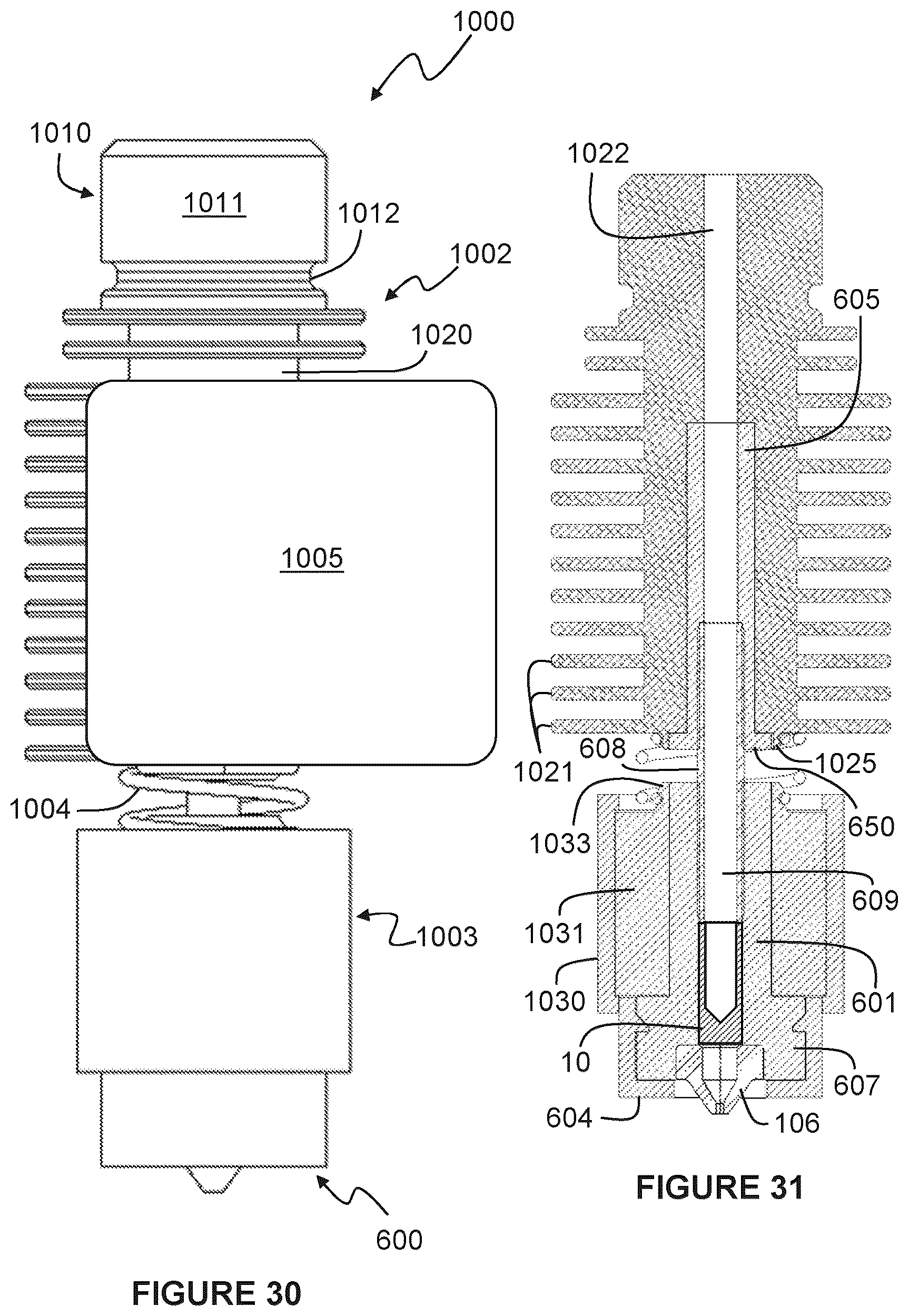 Patent US12496778 Figure 10 – Liquefier nozzle for an additive manufacturing system