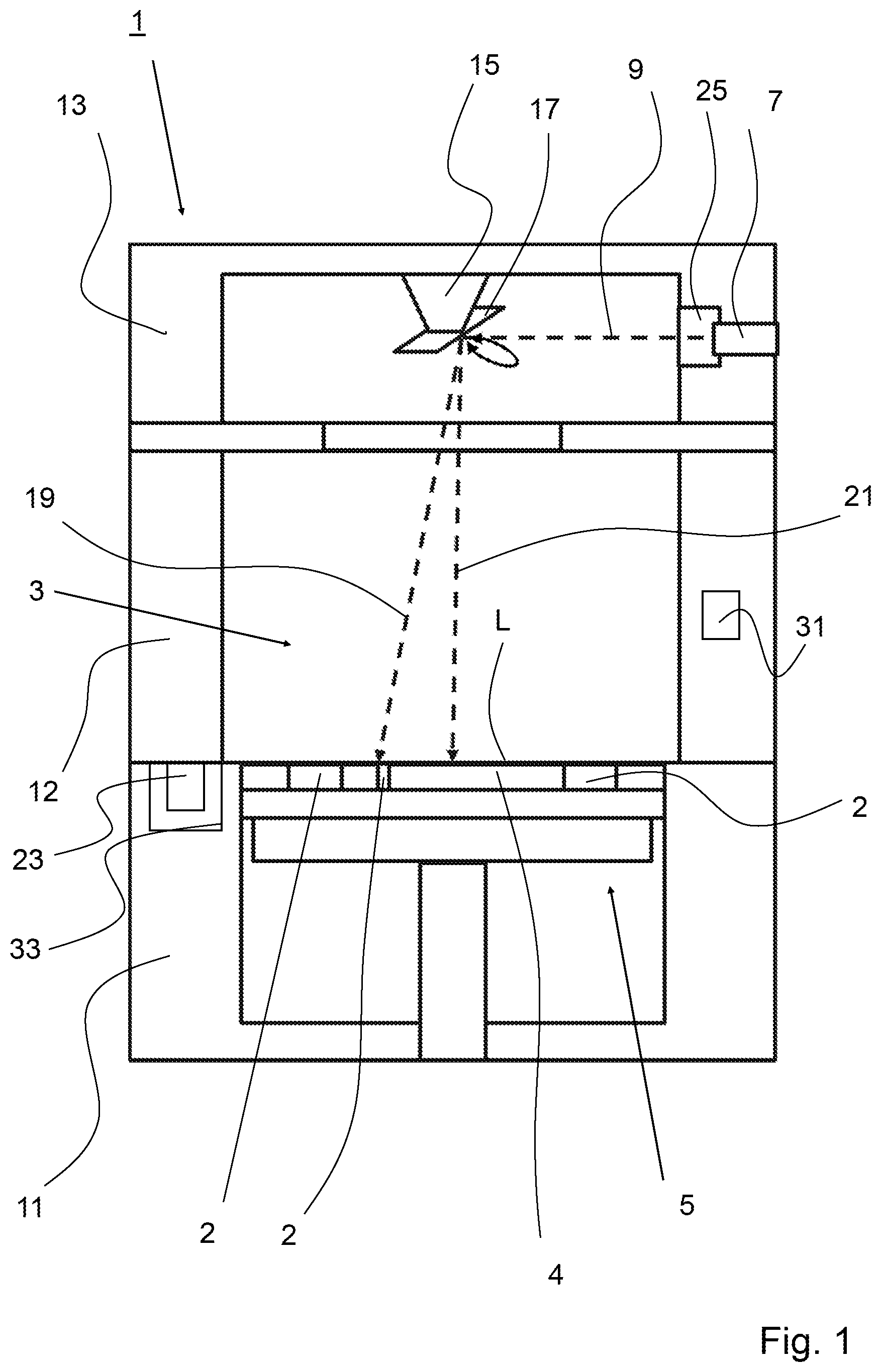 Patent US12496780 — Method and apparatus for producing an object by means of additive manufacturing — Figure 1