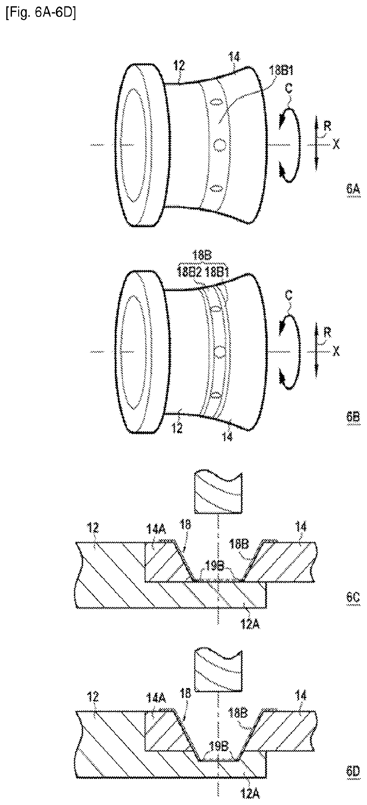 Patent US12496783 Figure 4 – Method for assembling a first metal part with a second part made of an organic matrix composite material