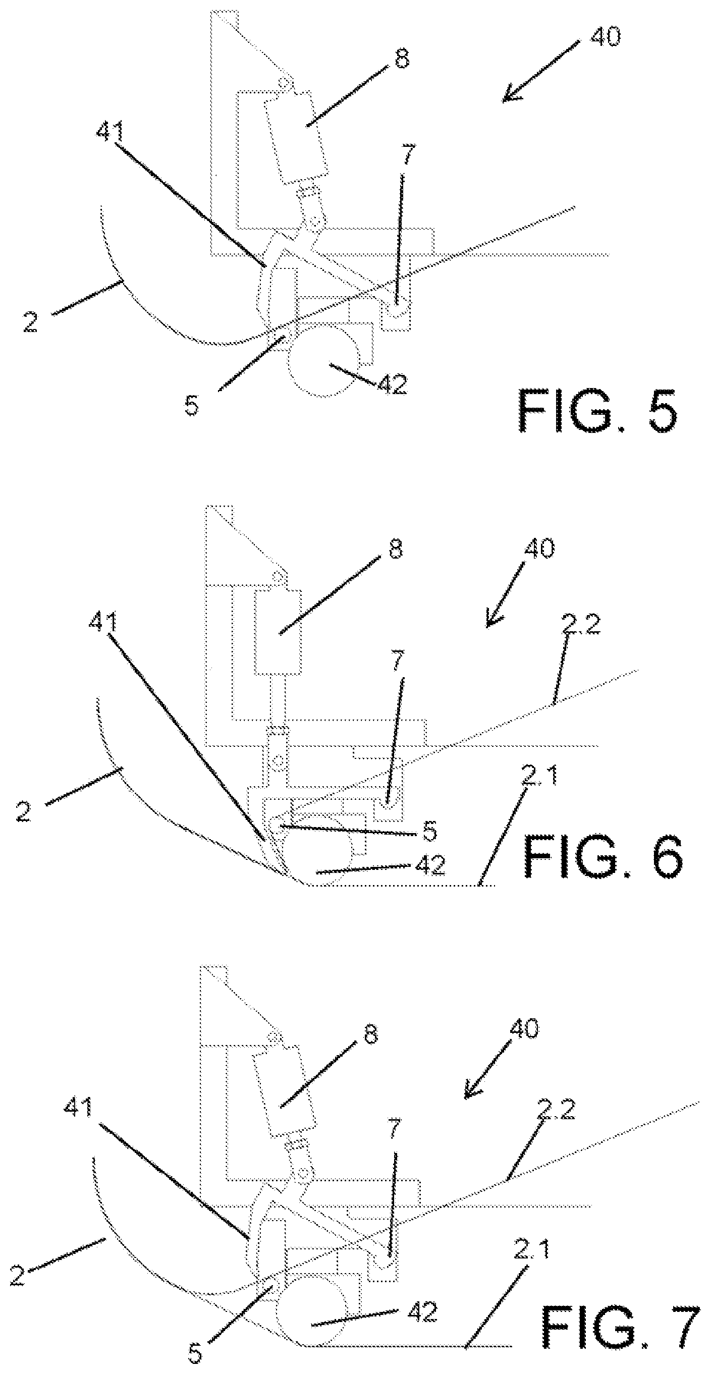 Patent US12496785 Figure 5 – Composite tape applicator head