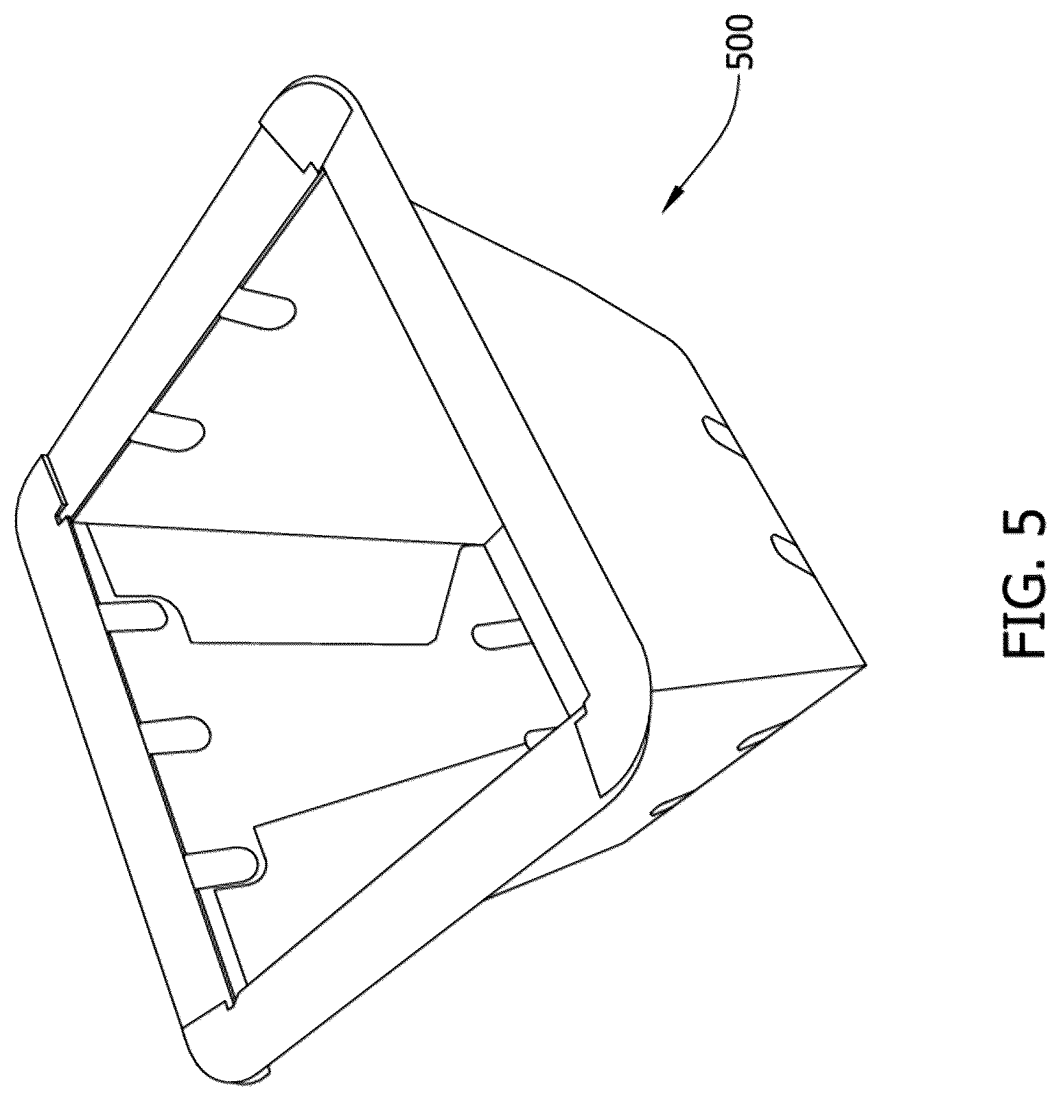 Patent US12496796 Figure 5 – Methods and machine for forming containers having top flange with glued corners