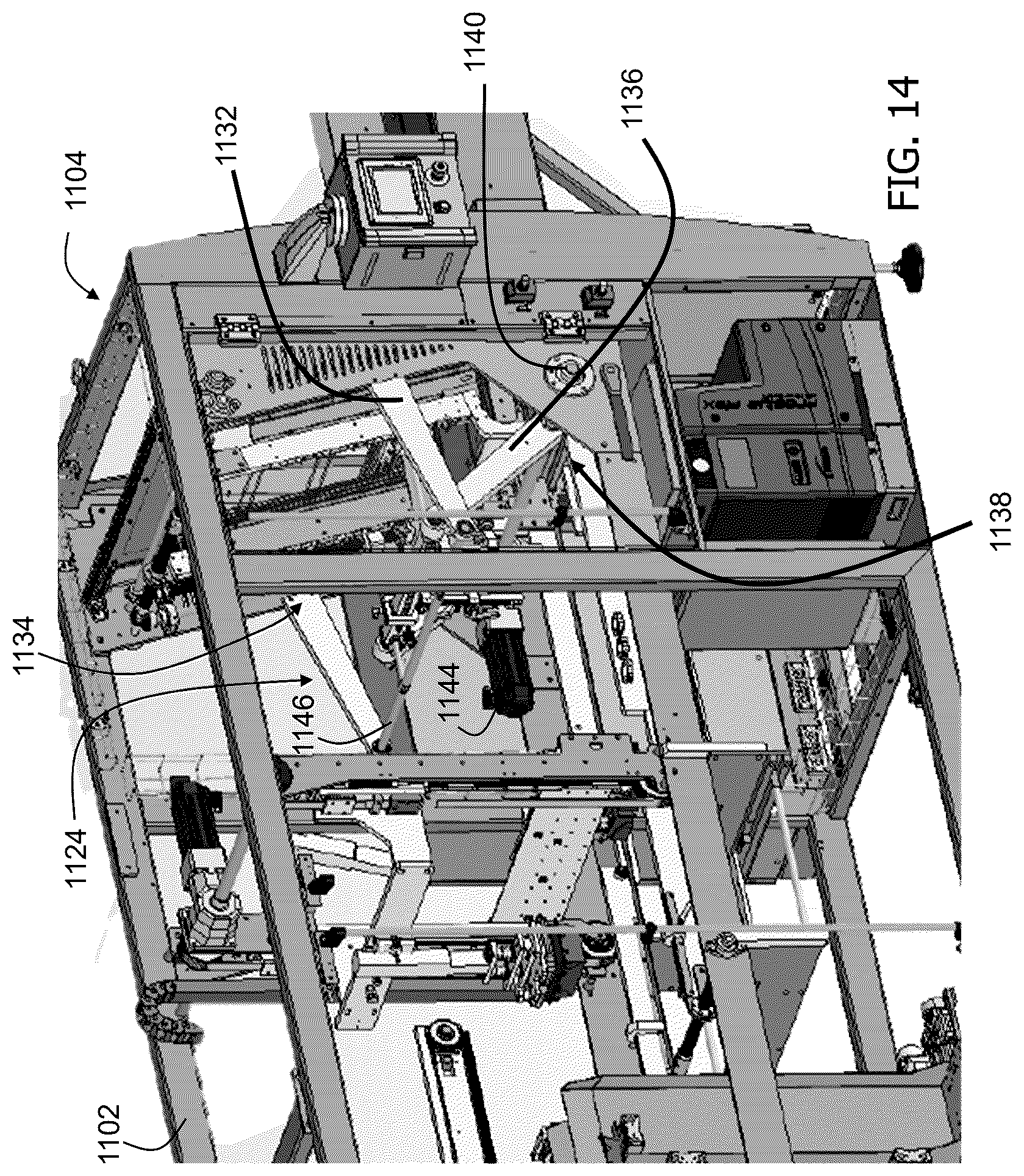 Patent US12496796 Figure 13 – Methods and machine for forming containers having top flange with glued corners
