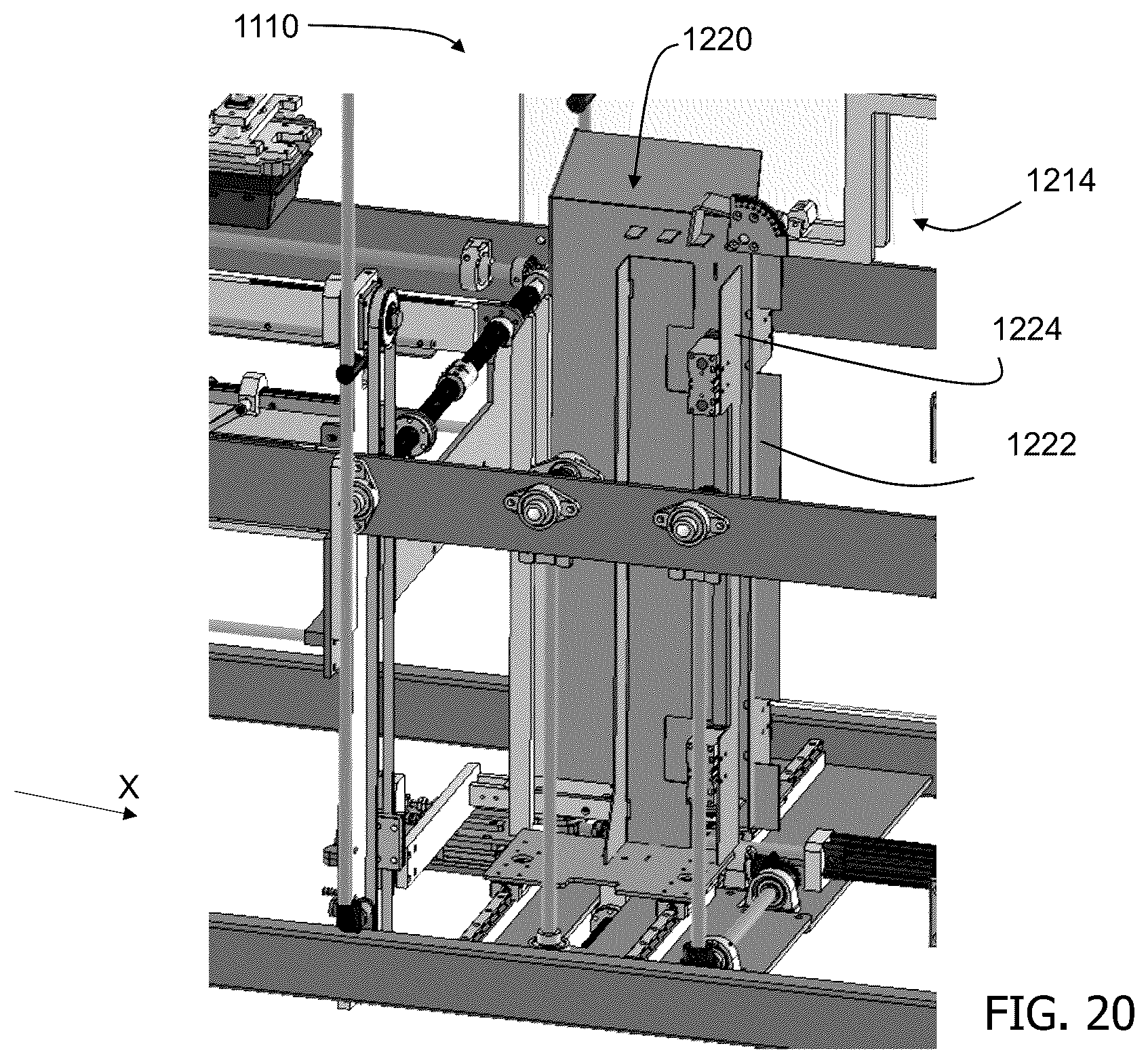 Patent US12496796 Figure 20 – Methods and machine for forming containers having top flange with glued corners