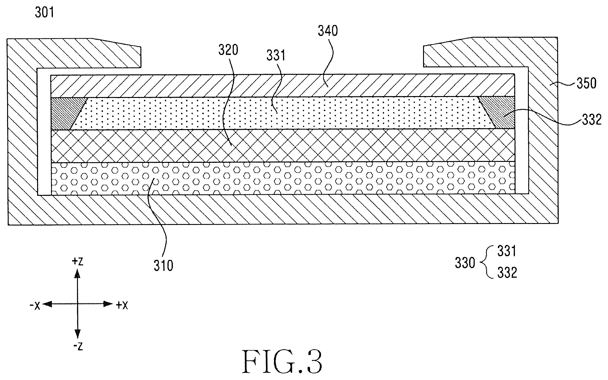 Patent US12496799 Figure 3 – Electronic device including foldable display