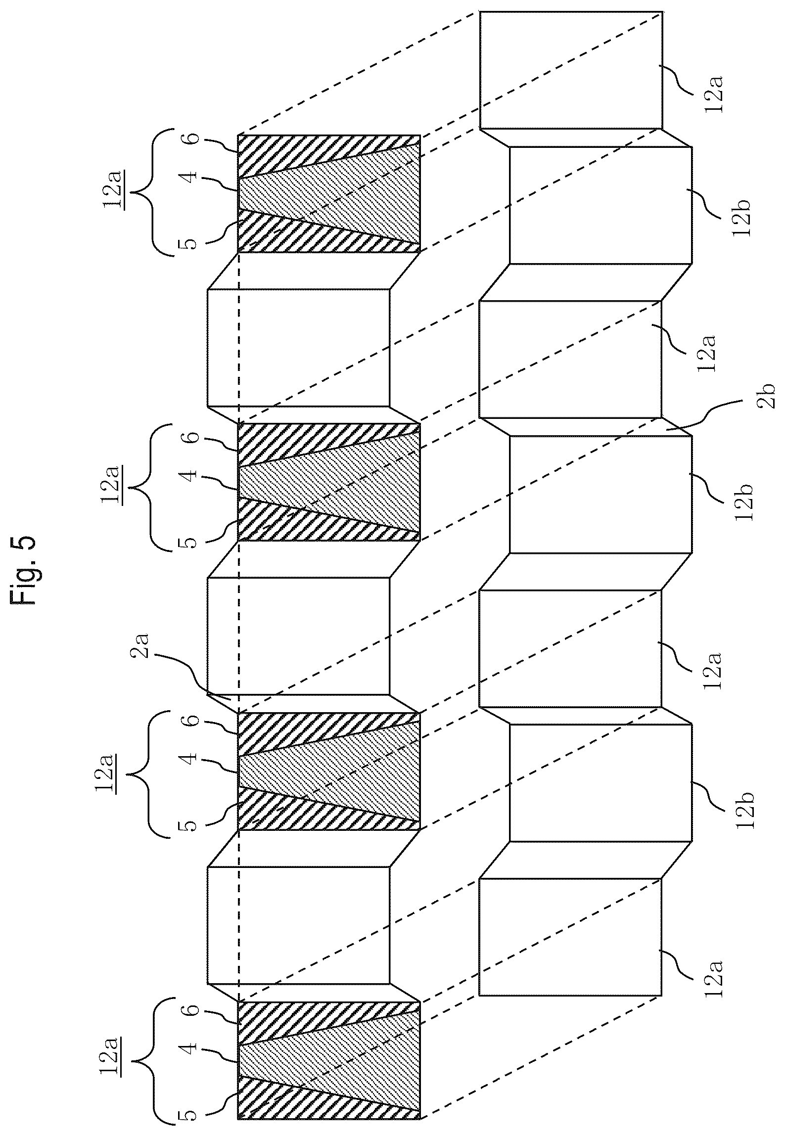 Patent US12496800 Figure 5 – Ribbon laminated body