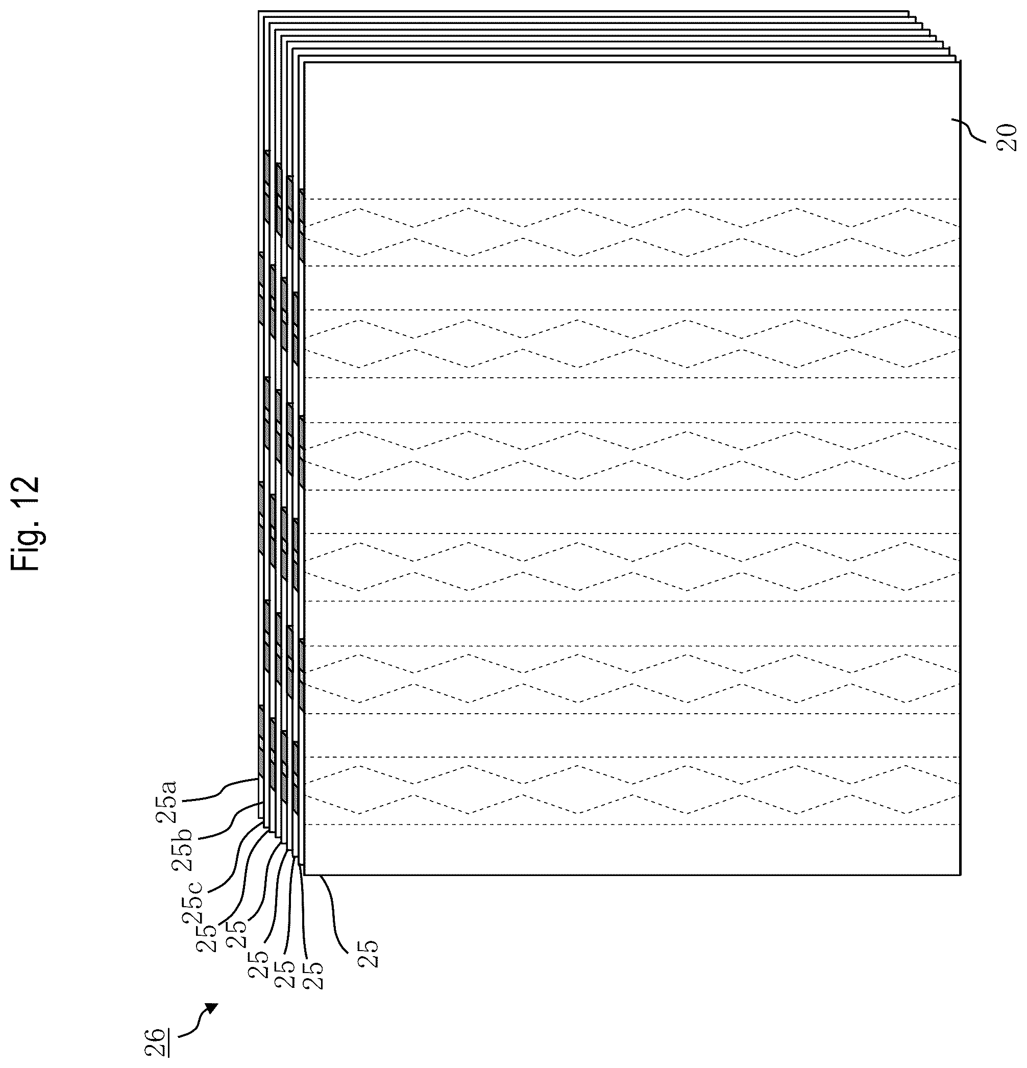 Patent US12496800 Figure 12 – Ribbon laminated body