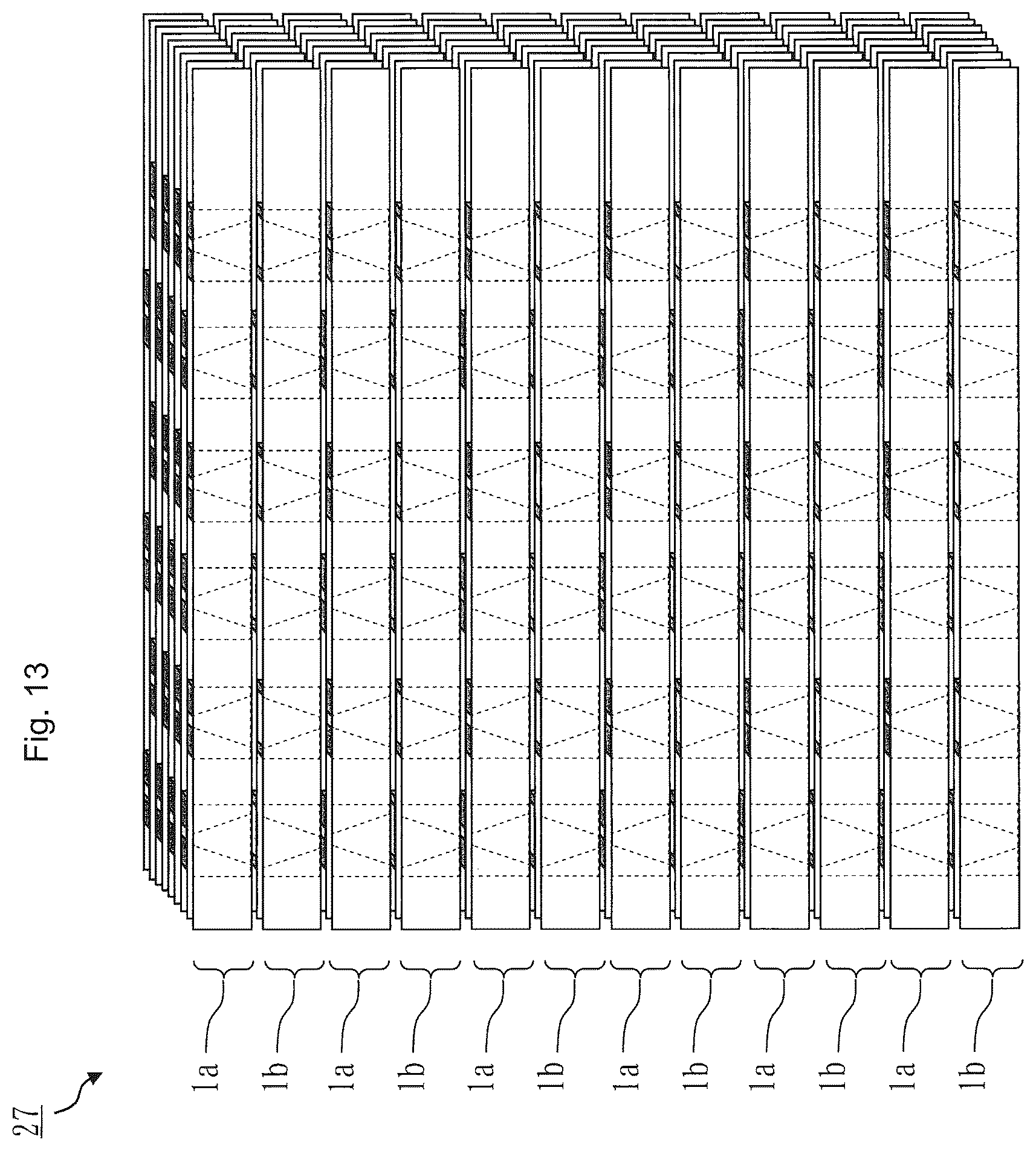 Patent US12496800 Figure 13 – Ribbon laminated body