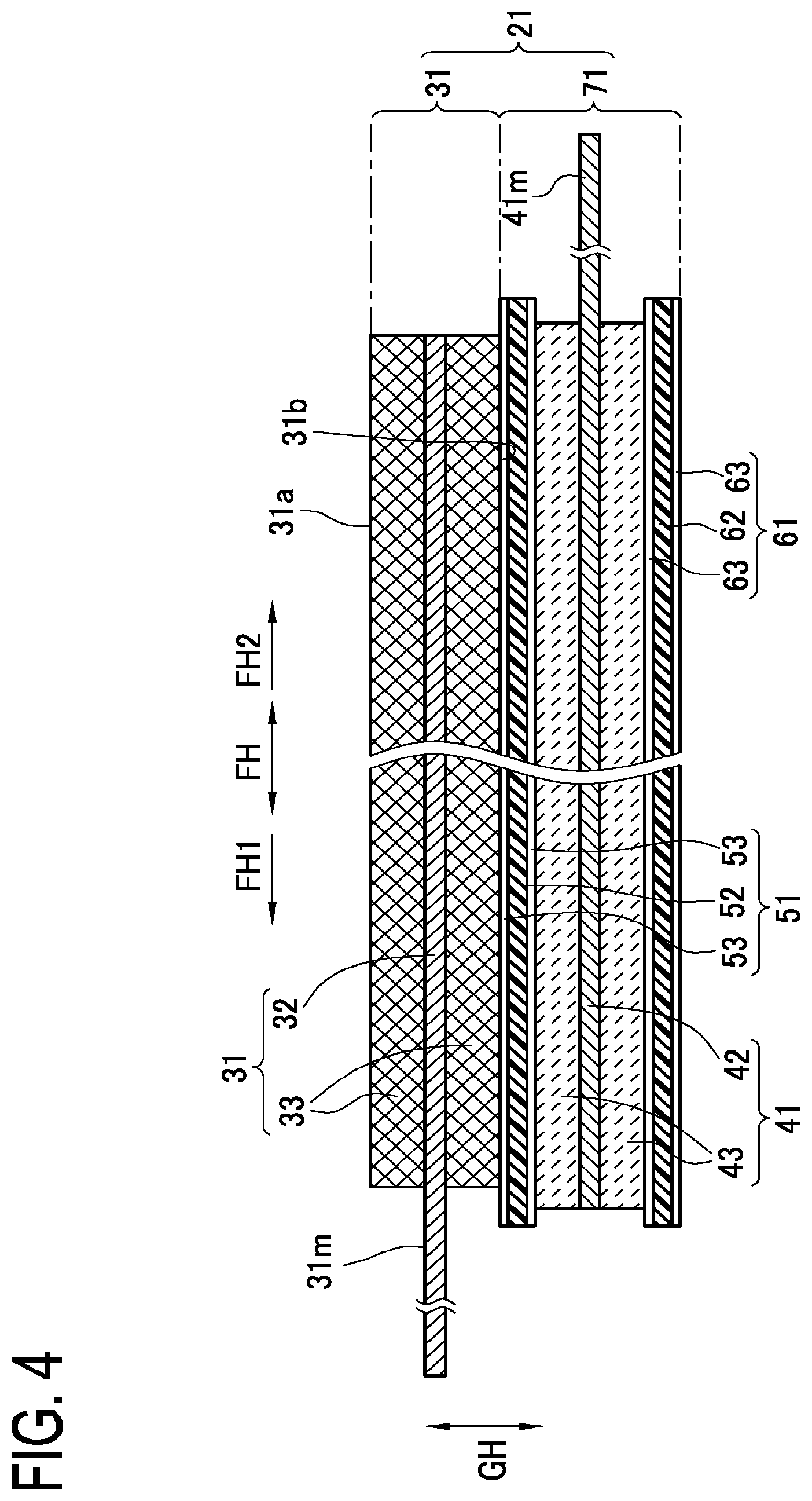 Patent US12496816 Figure 4 – Laminated body pressing apparatus, pressed strip-shaped laminated body manufacturing method, laminated electrode body manufacturing method, and battery manufacturing method