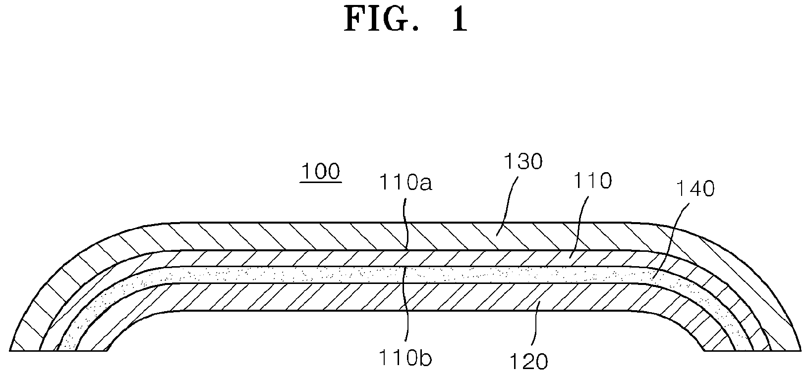 Patent US12496817 Figure 1 – Cover window and apparatus and method for manufacturing the cover window