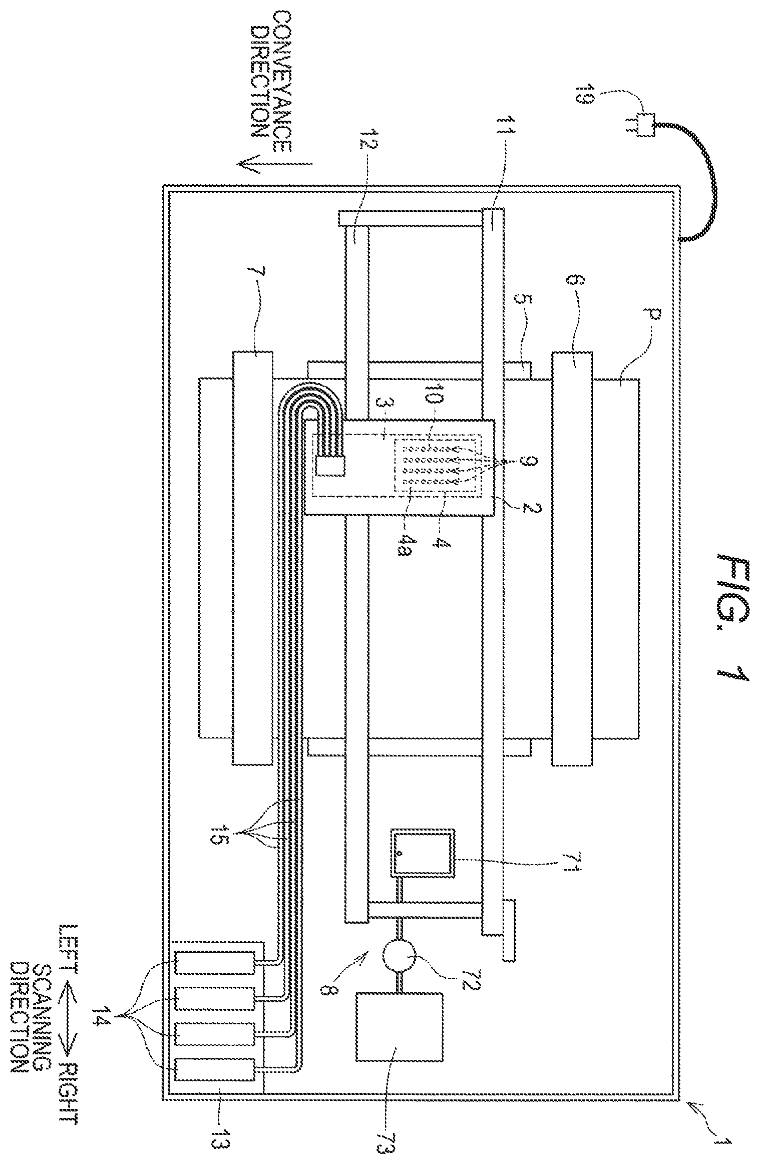 Patent US12496819 Figure 1 – Liquid ejection apparatus
