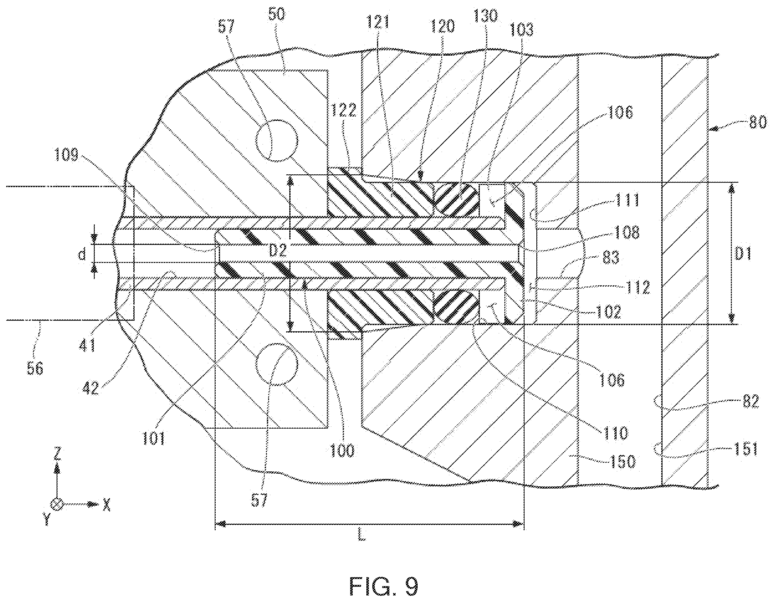 Patent US12496823 Figure 8 – Liquid jet head, liquid jet recording device, and method of manufacturing liquid jet head