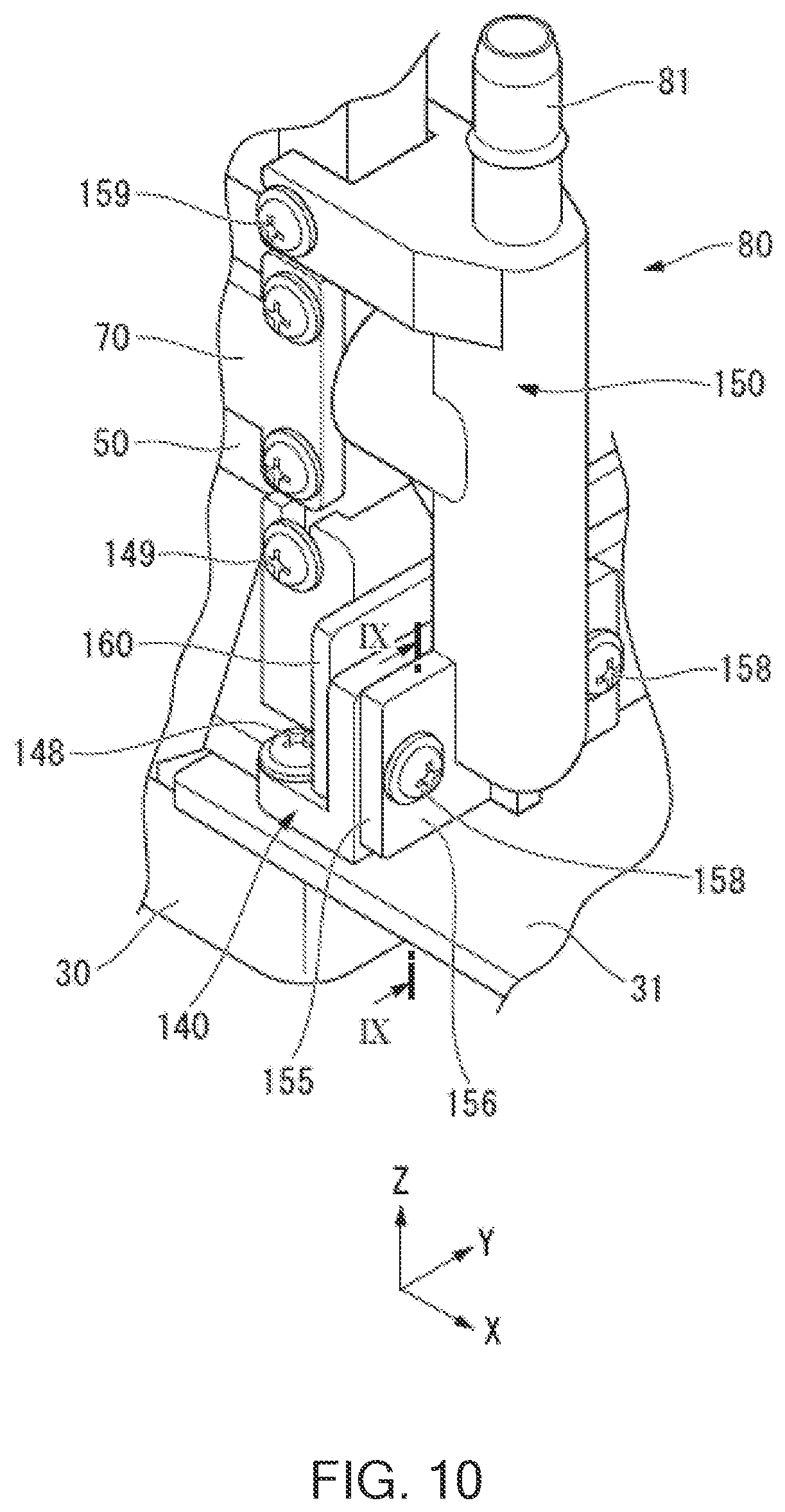 Patent US12496823 Figure 9 – Liquid jet head, liquid jet recording device, and method of manufacturing liquid jet head