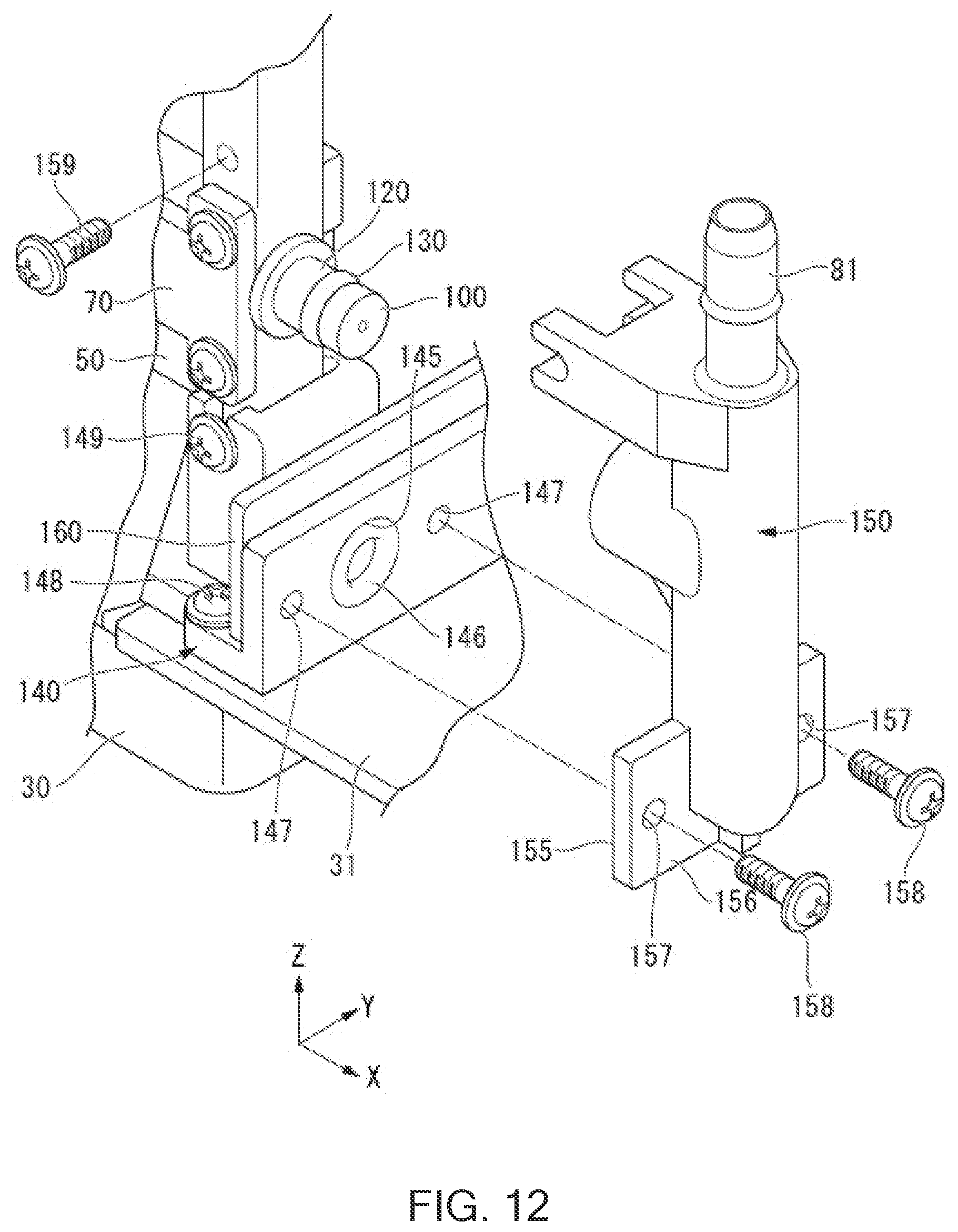Patent US12496823 Figure 11 – Liquid jet head, liquid jet recording device, and method of manufacturing liquid jet head