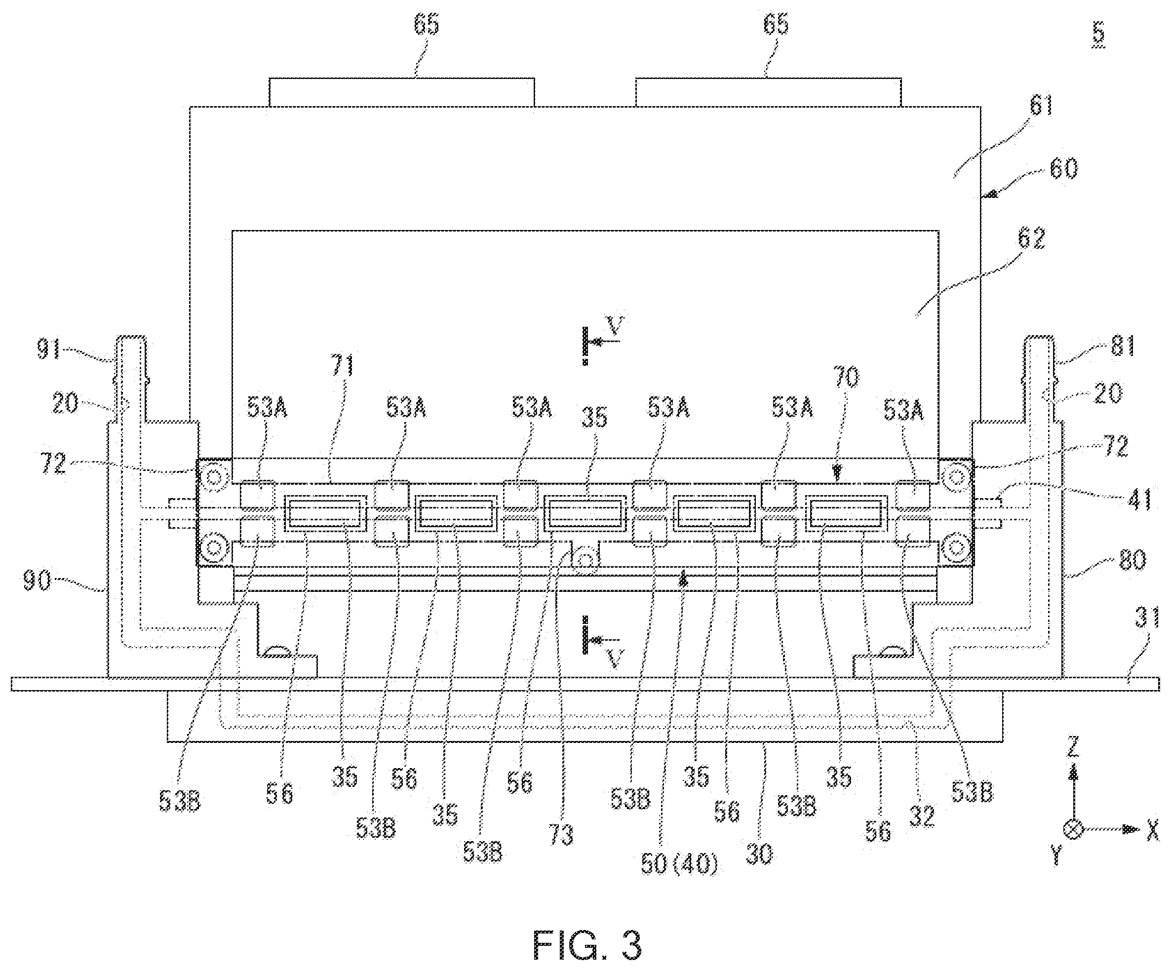 Patent US12496824 Figure 3 – Liquid jet head, liquid jet recording device, and method of assembling liquid jet head