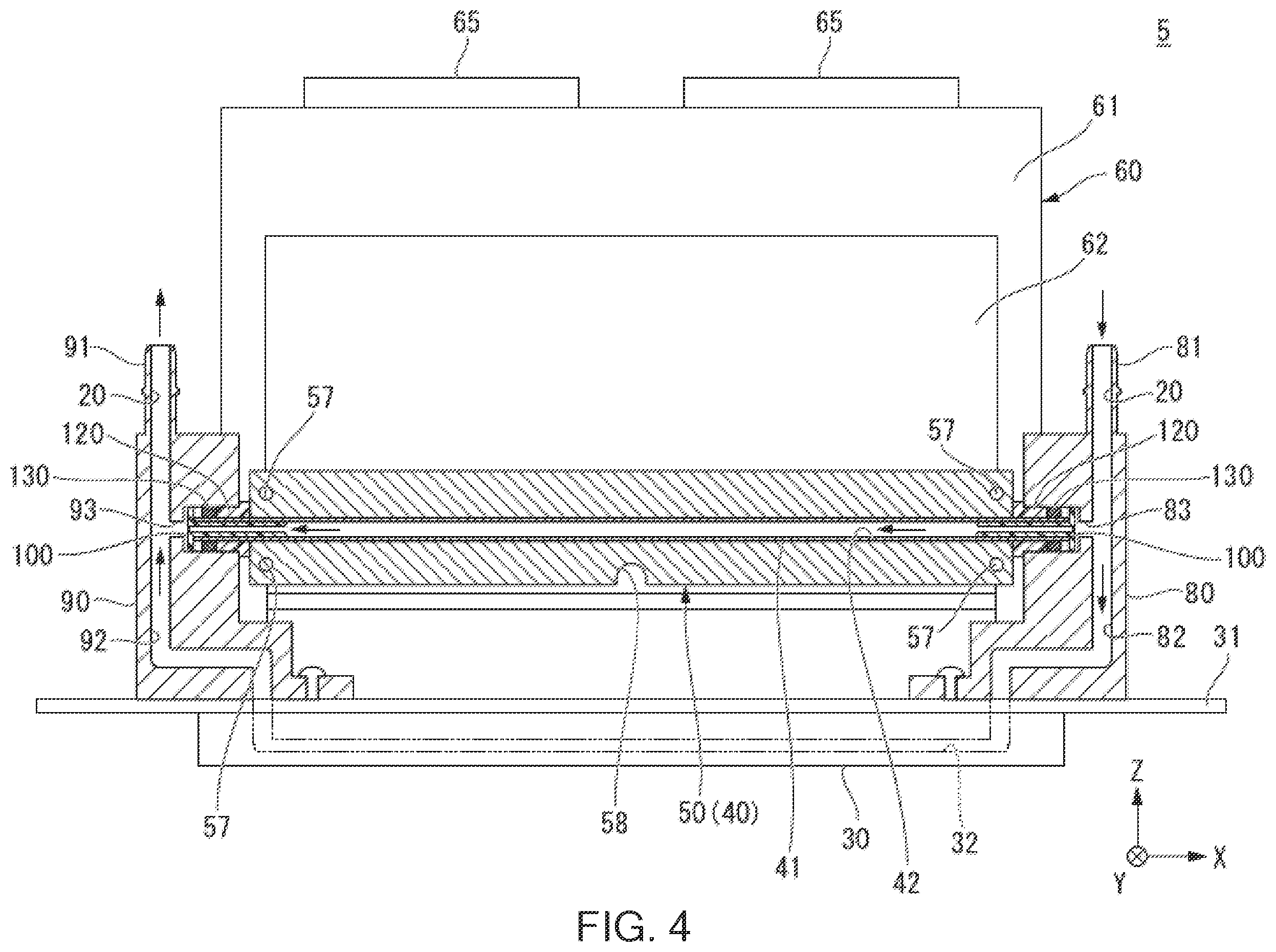 Patent US12496824 Figure 4 – Liquid jet head, liquid jet recording device, and method of assembling liquid jet head