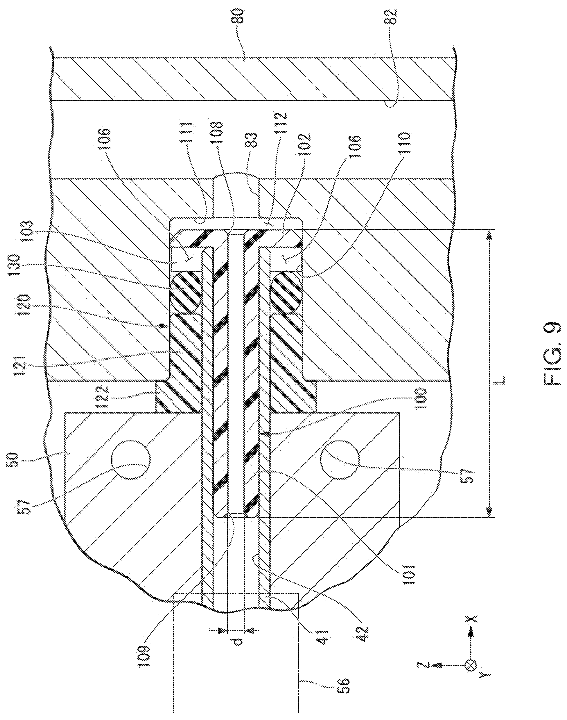 Patent US12496824 Figure 8 – Liquid jet head, liquid jet recording device, and method of assembling liquid jet head