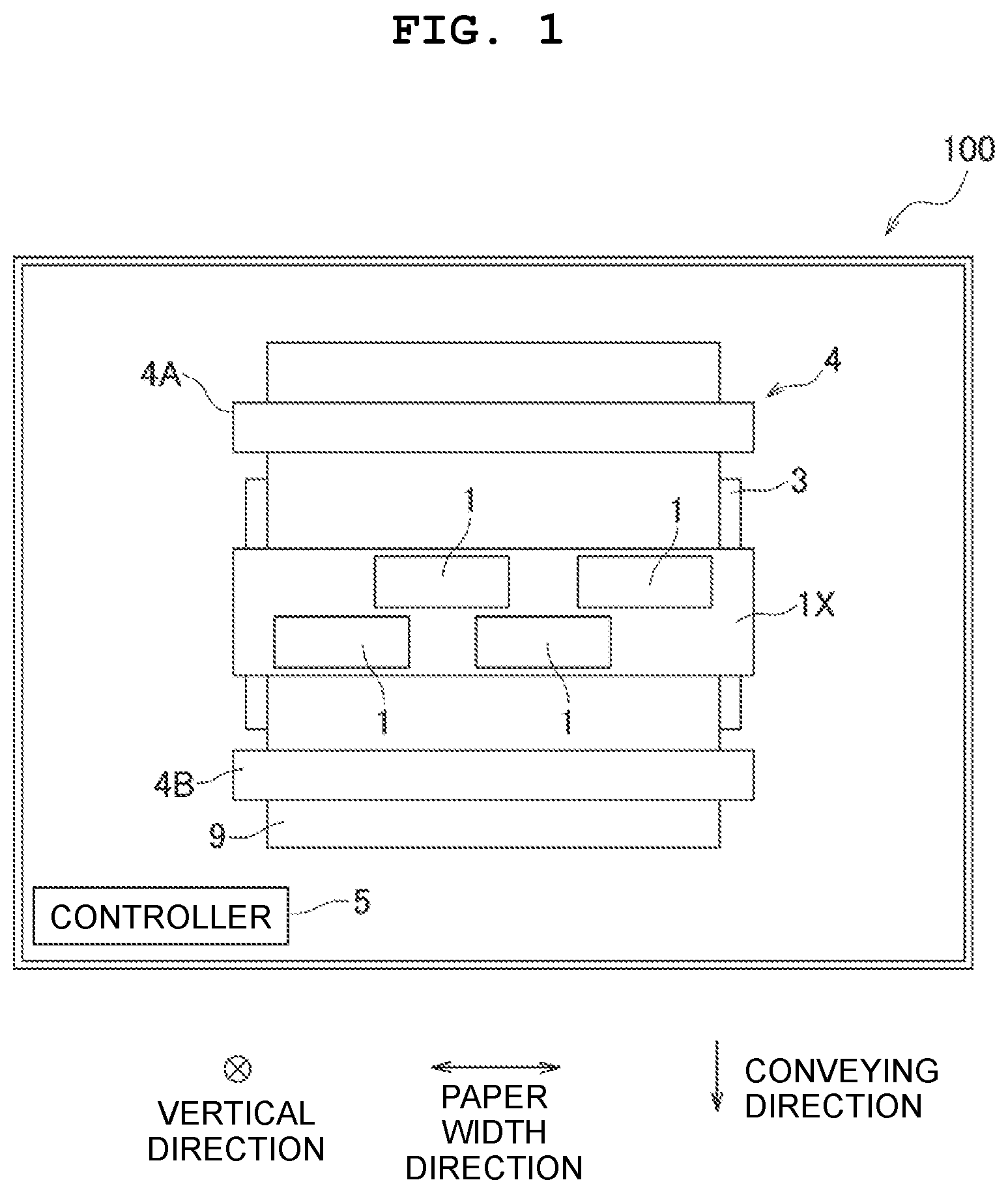 Patent US12496825 Figure 1 – Liquid discharging head