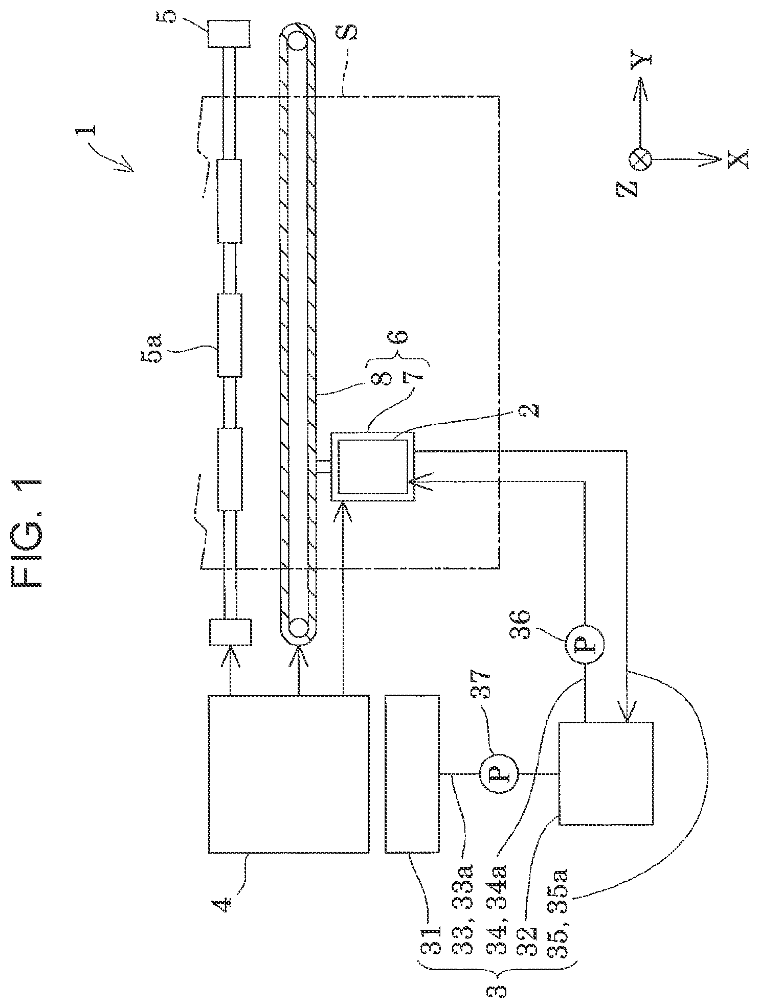 Patent US12496827 Figure 1 – Liquid ejecting apparatus