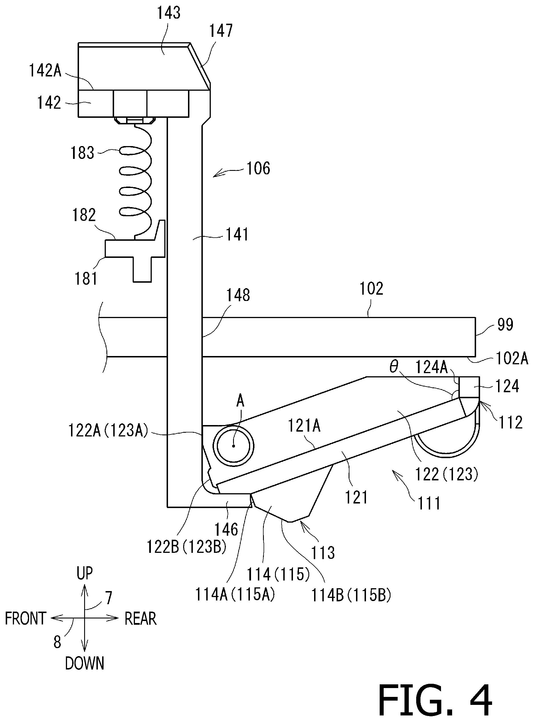 Patent US12496832 Figure 4 – System, case, and liquid container