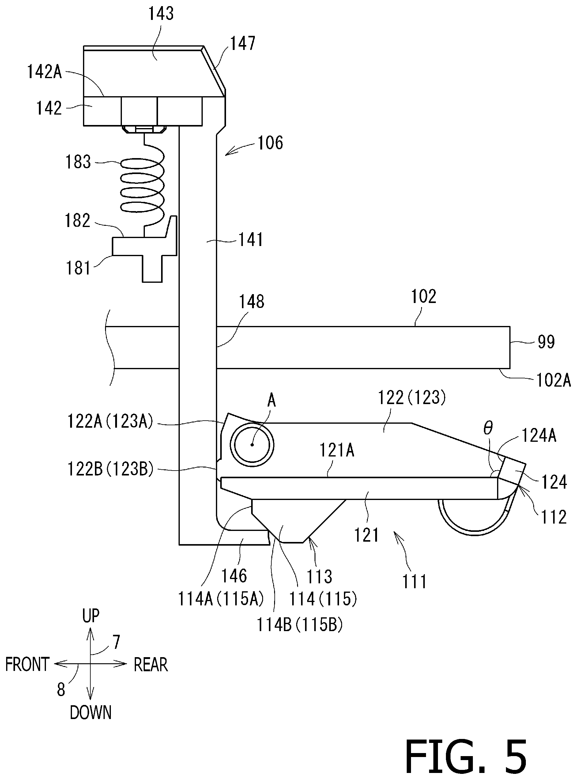 Patent US12496832 Figure 5 – System, case, and liquid container