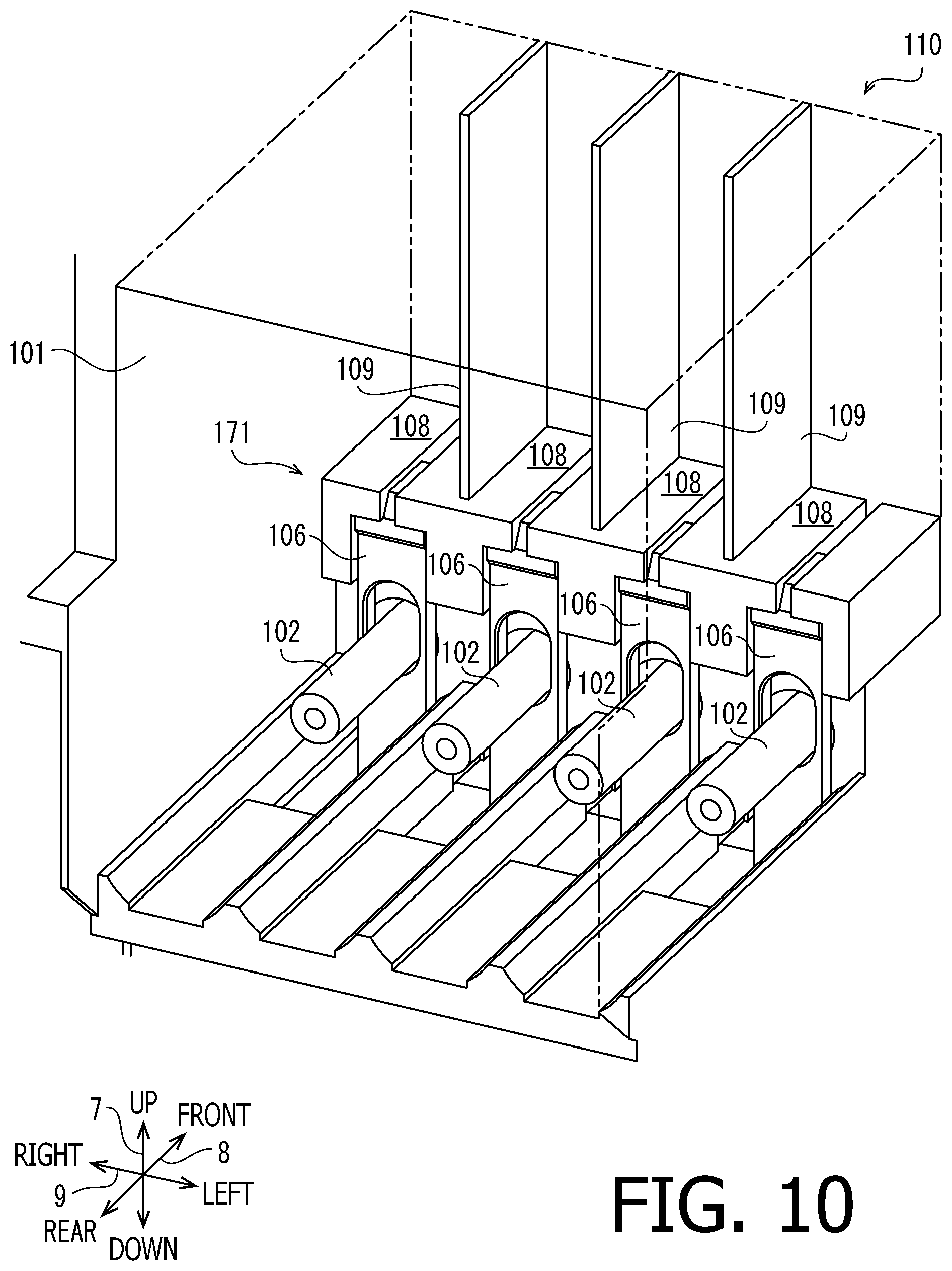 Patent US12496832 Figure 10 – System, case, and liquid container