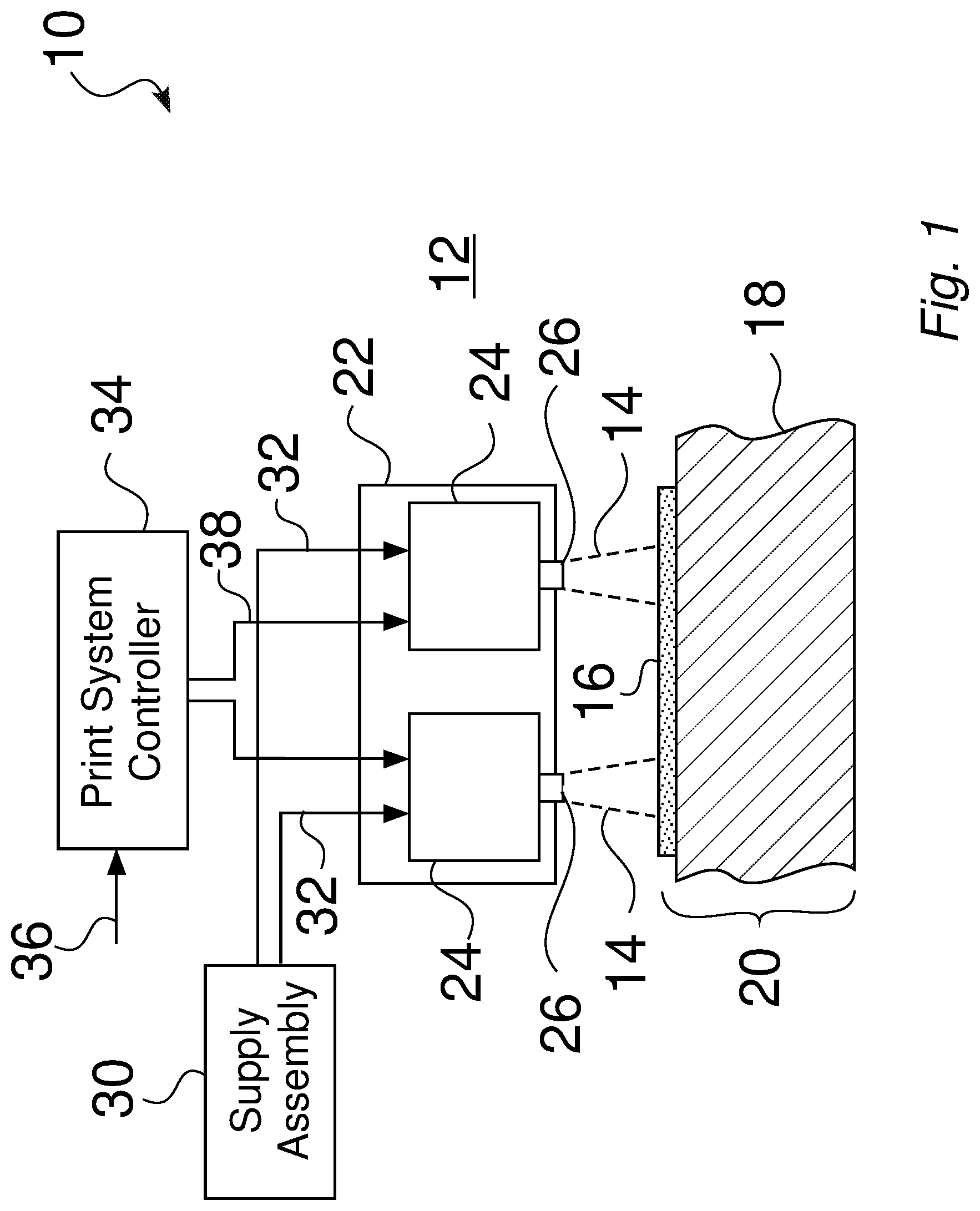 Patent US12496834 — High stability ink delivery systems, and associated print systems and methods — Figure 1