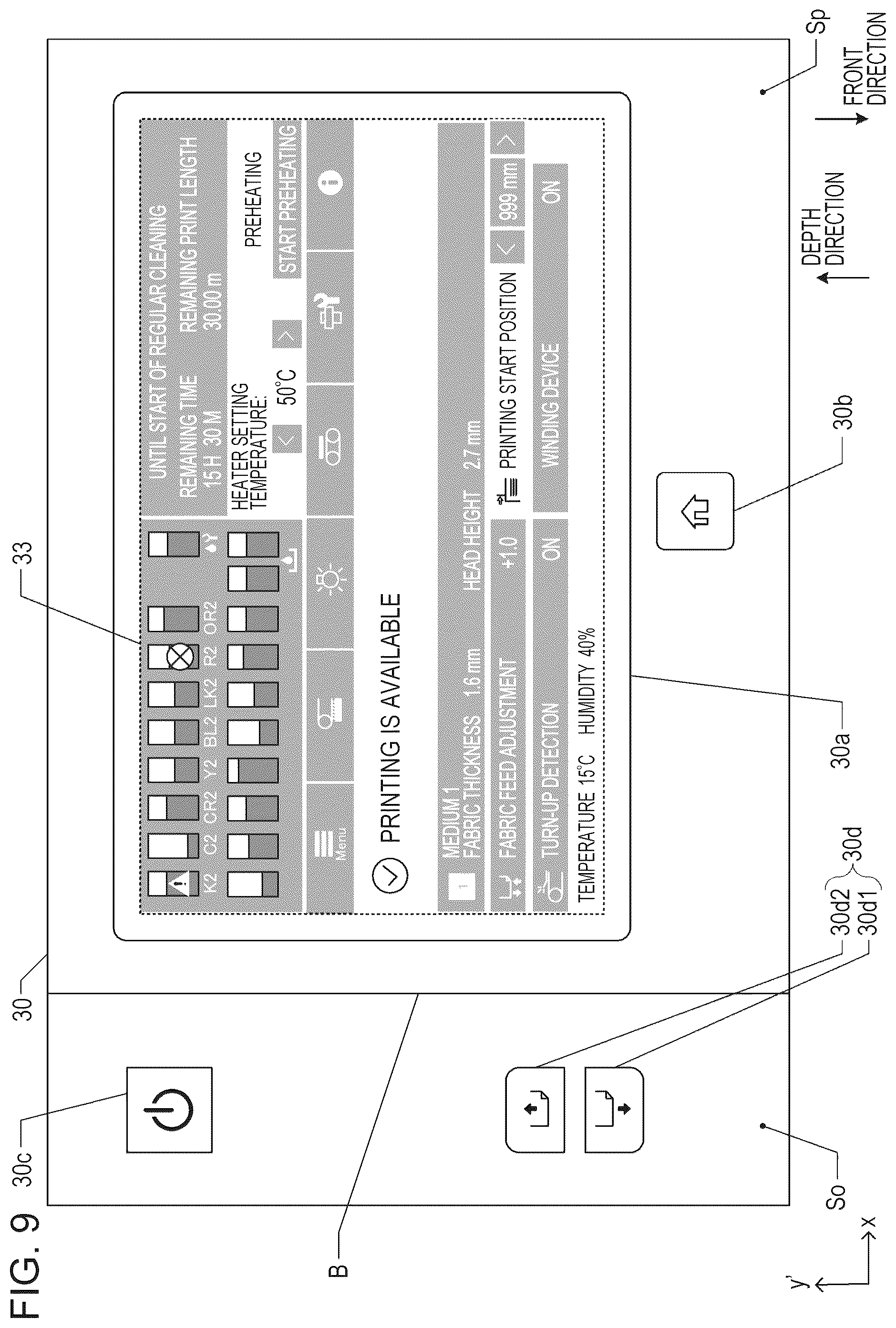 Patent US12496837 Figure 9 – Printing device