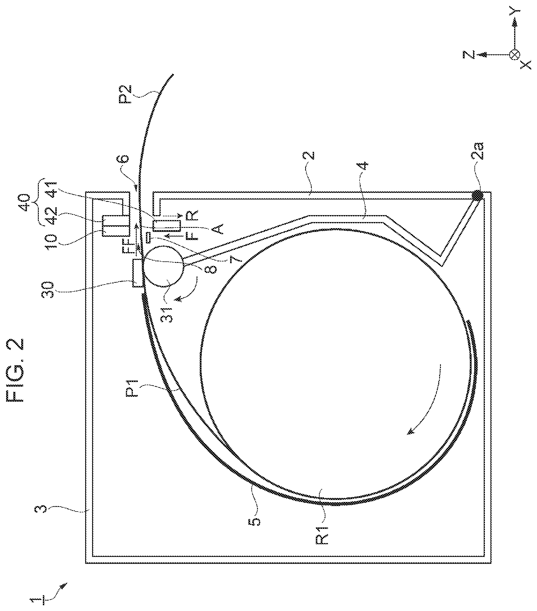 Patent US12496839 Figure 2 – Rolled paper printing apparatus