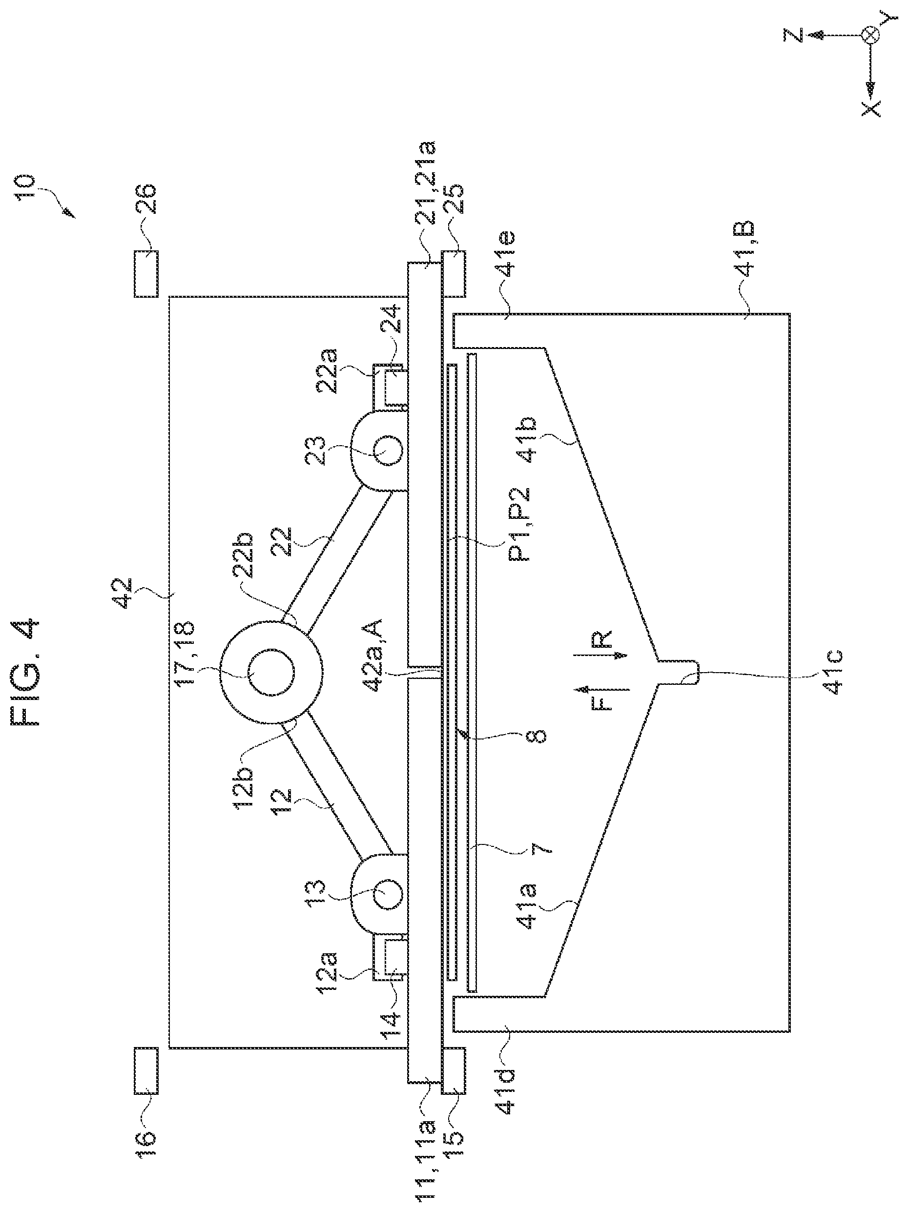 Patent US12496839 Figure 4 – Rolled paper printing apparatus