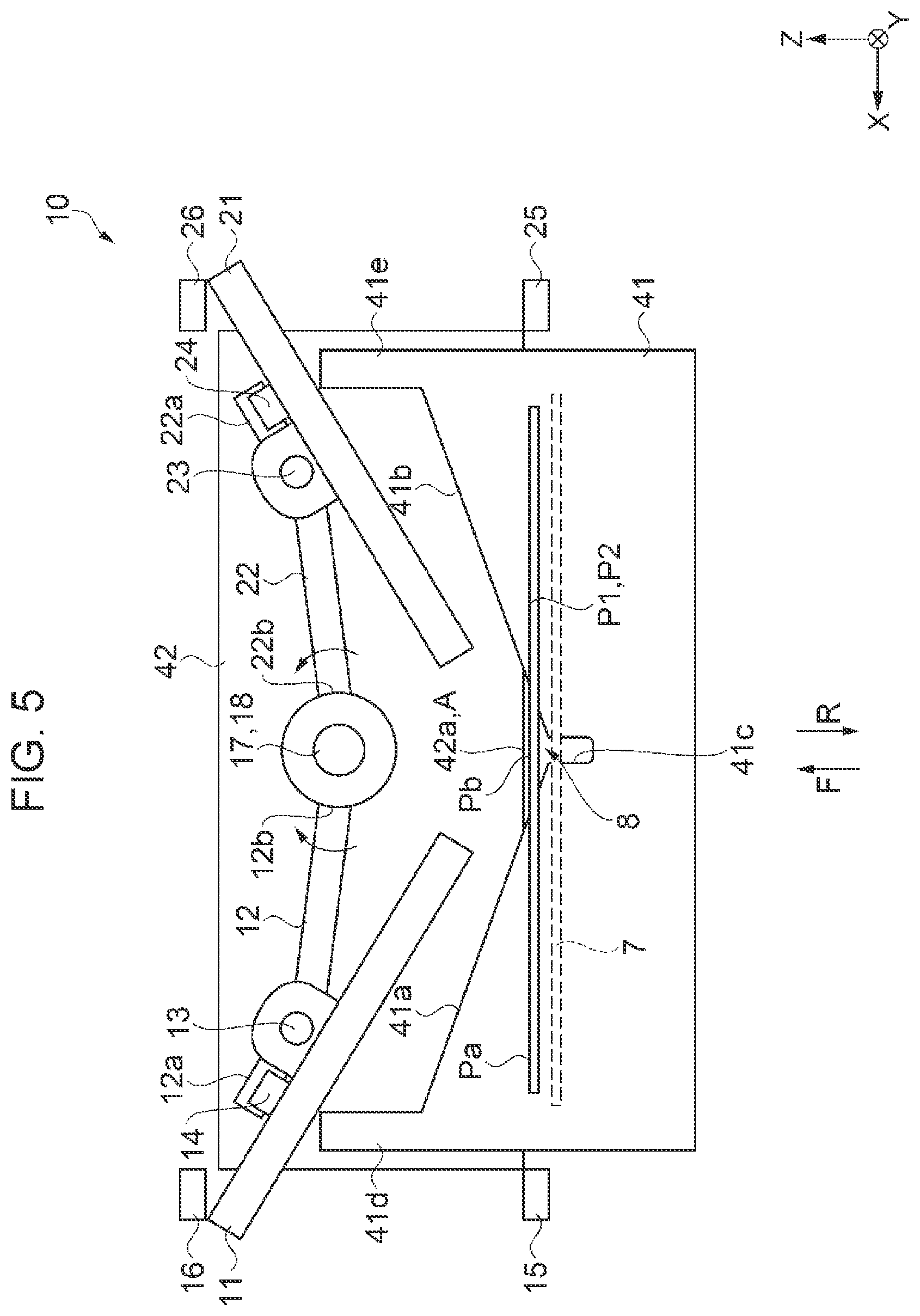Patent US12496839 Figure 5 – Rolled paper printing apparatus