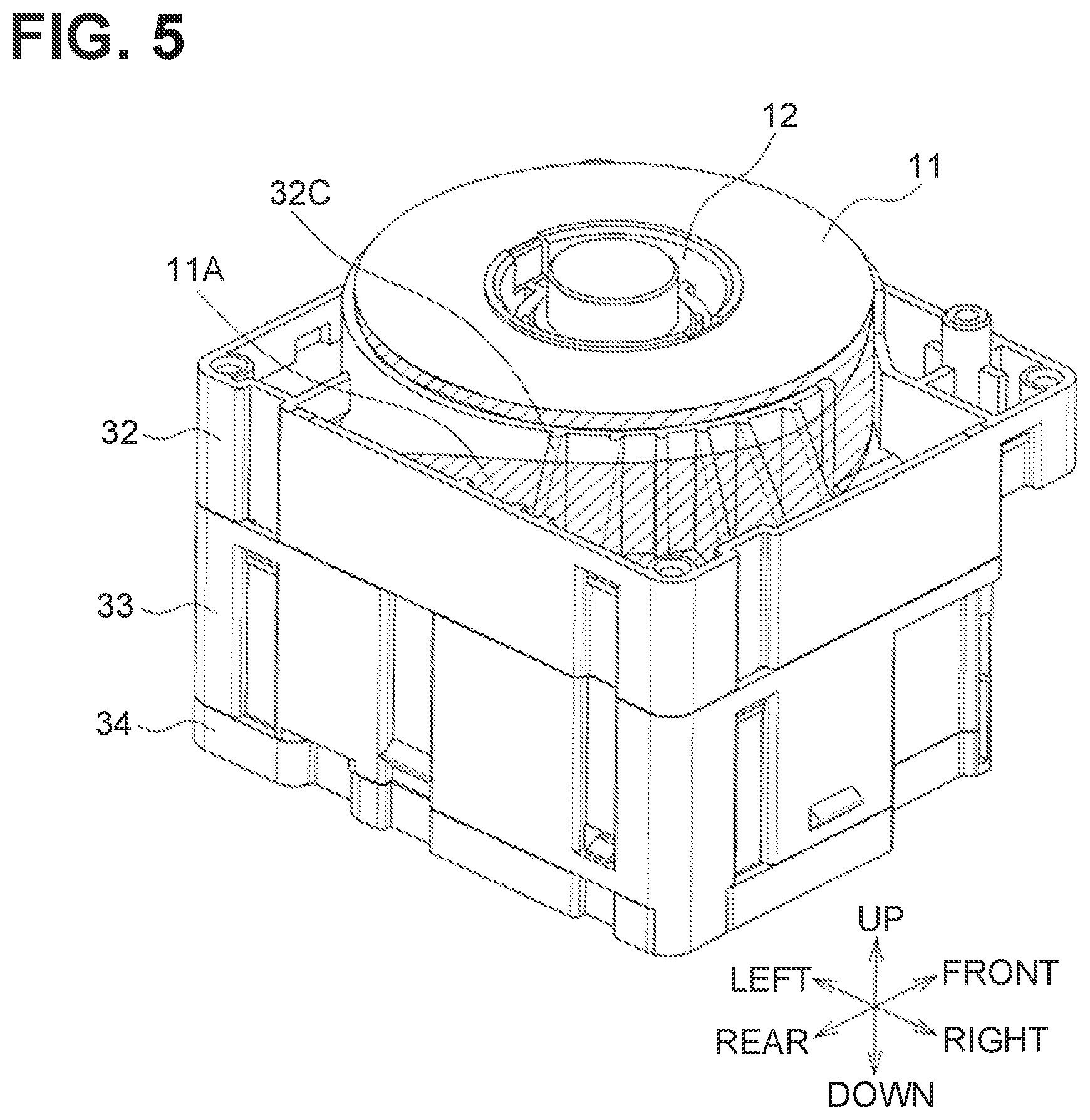 Patent US12496843 Figure 5 – Print cassette