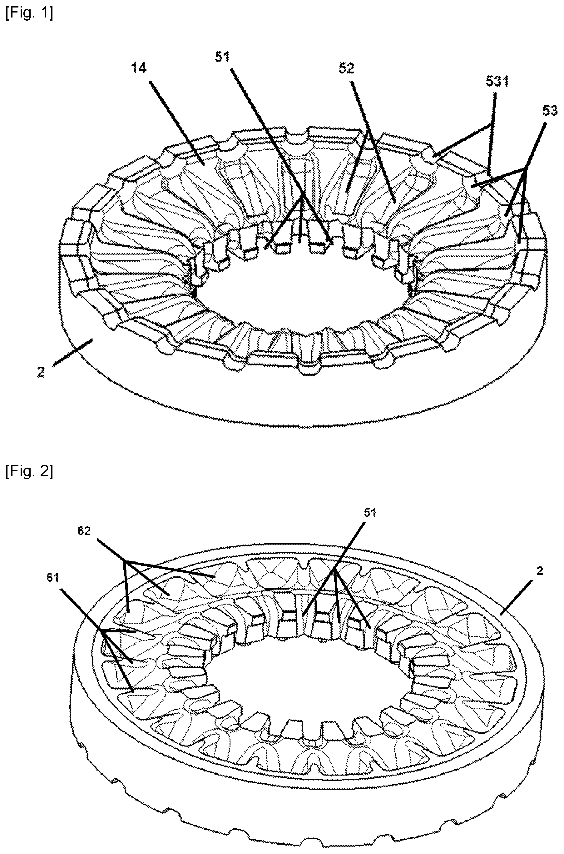 Patent US12496849 Figure 1 – Tire support rim for track roller associated with a flange