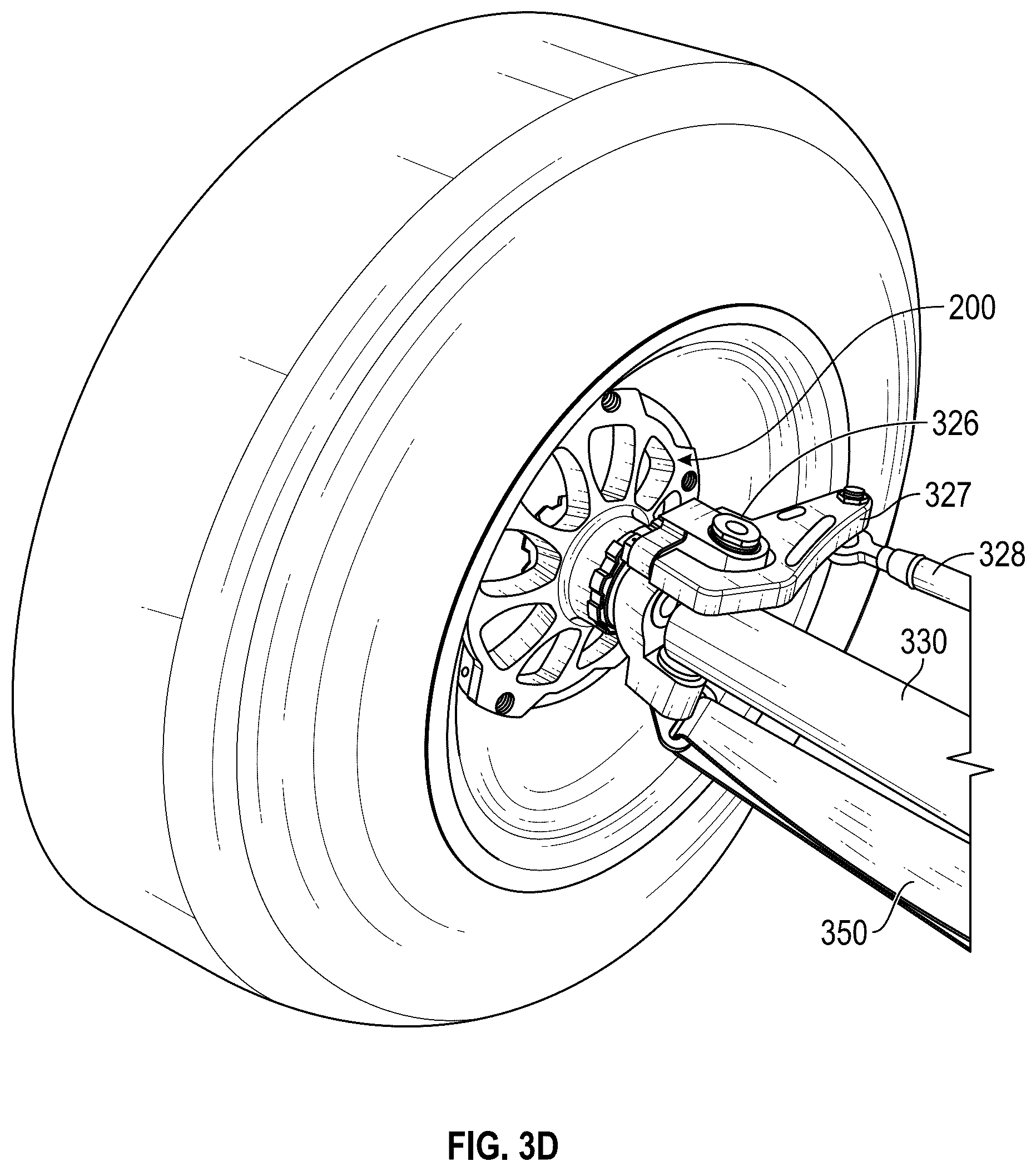 Patent US12496851 Figure 9 – Front hub with tire balancer for sprint cars