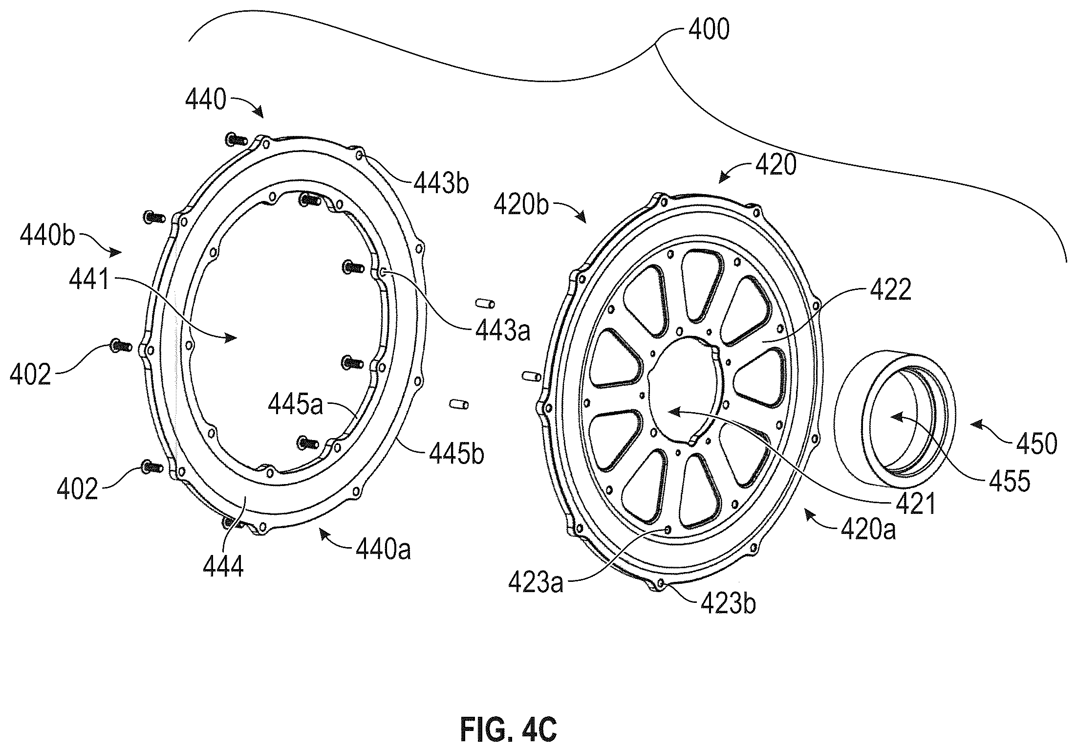 Patent US12496851 Figure 12 – Front hub with tire balancer for sprint cars