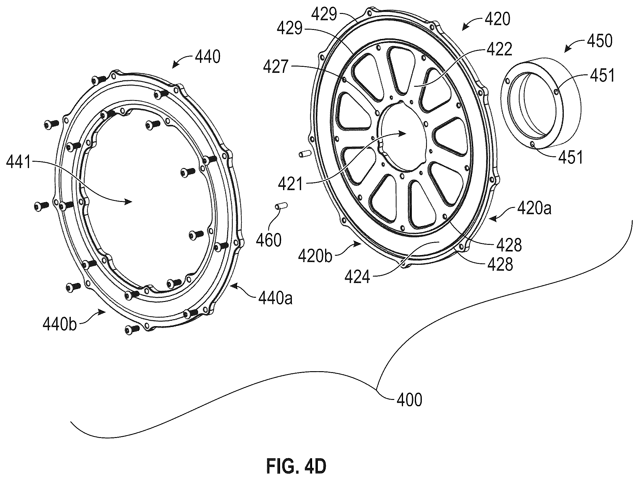 Patent US12496851 Figure 13 – Front hub with tire balancer for sprint cars