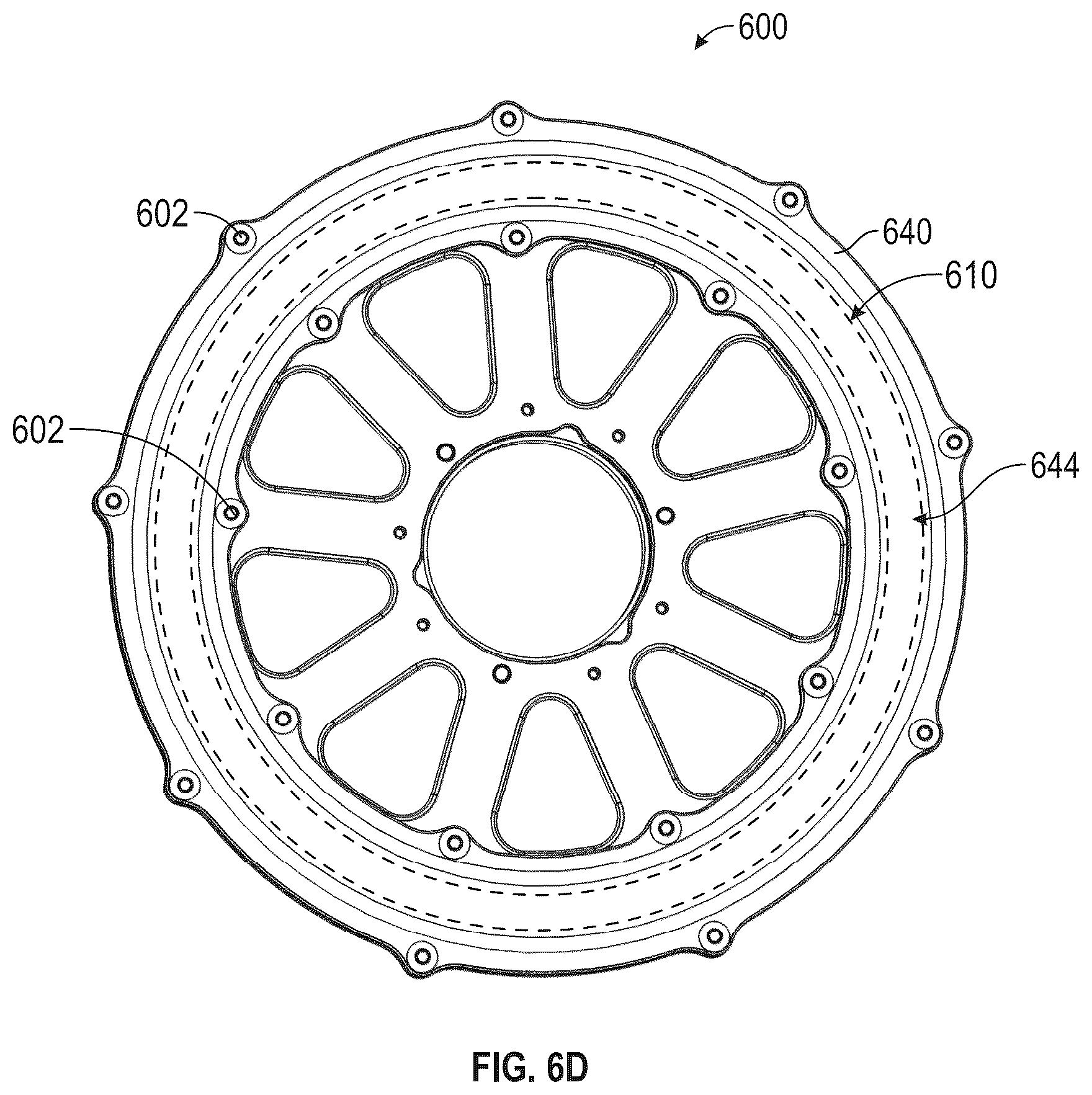 Patent US12496851 Figure 18 – Front hub with tire balancer for sprint cars