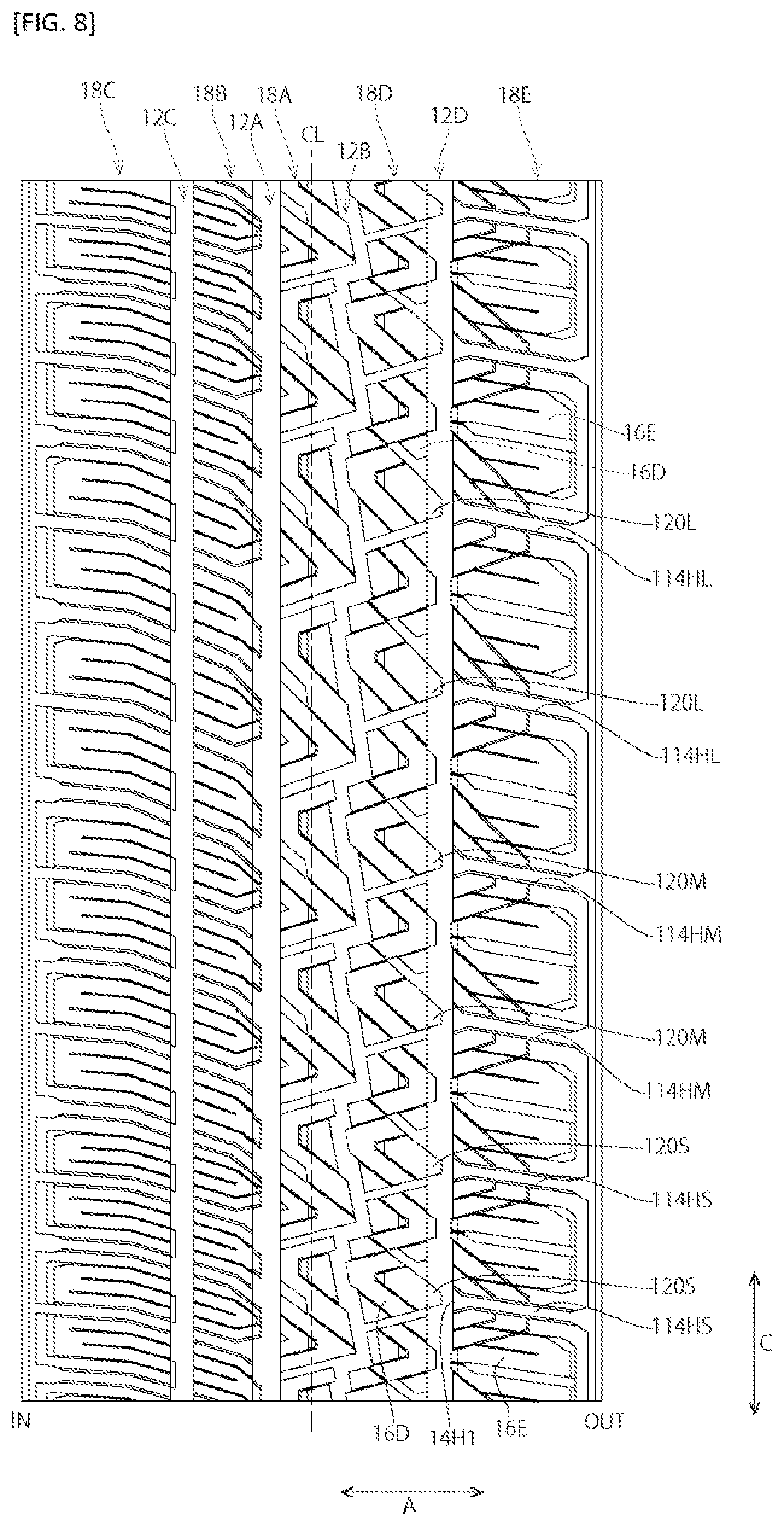 Patent US12496855 Figure 7 – Pneumatic tire
