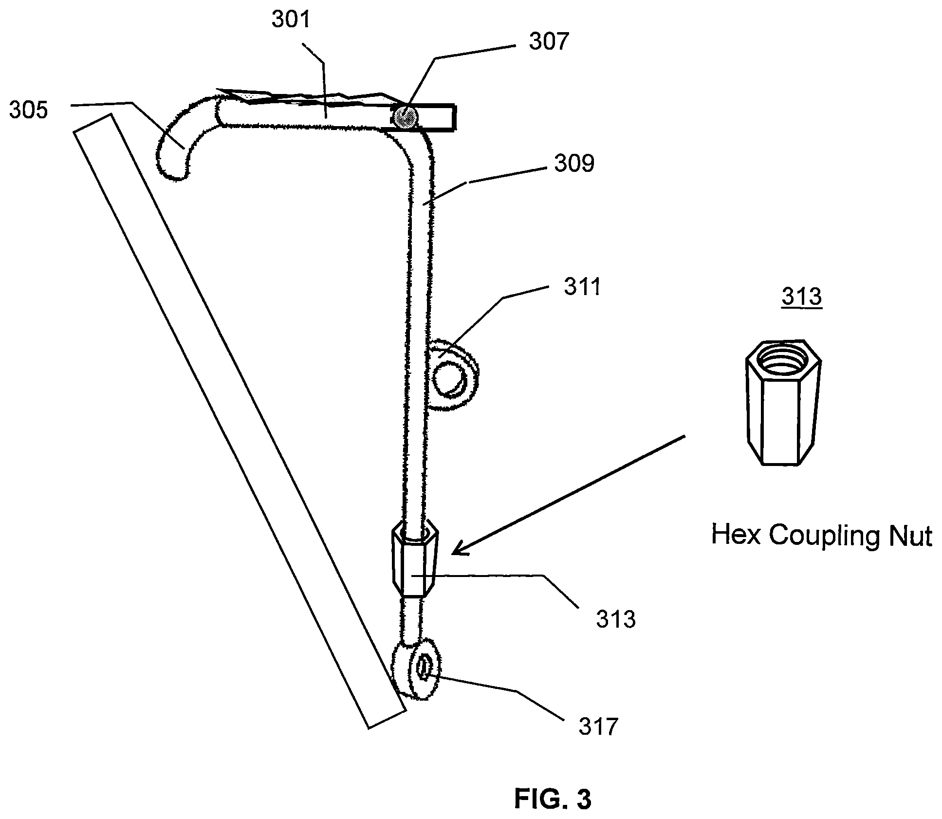 Patent US12496859 Figure 3 – Tire traction device