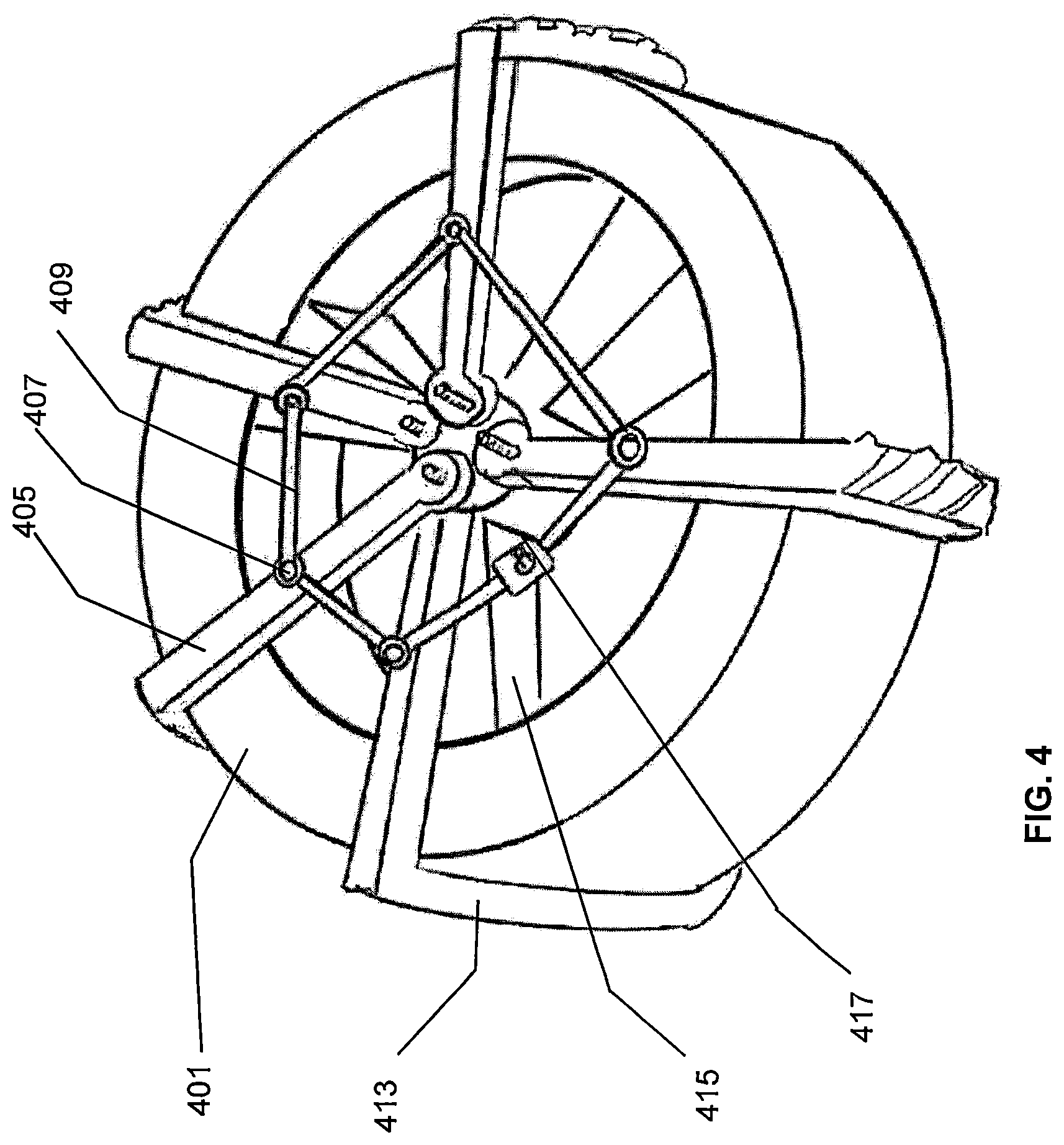 Patent US12496859 Figure 4 – Tire traction device