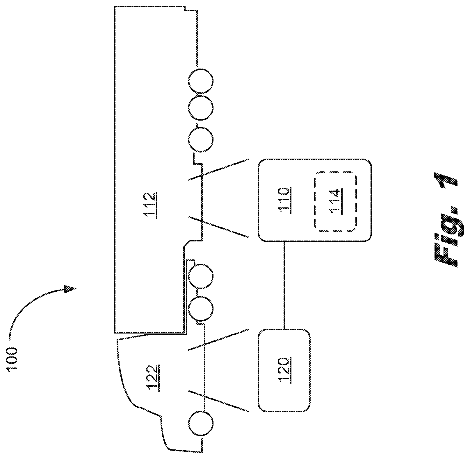 Patent US12496861 Figure 1 – Tractor-trailer communication system