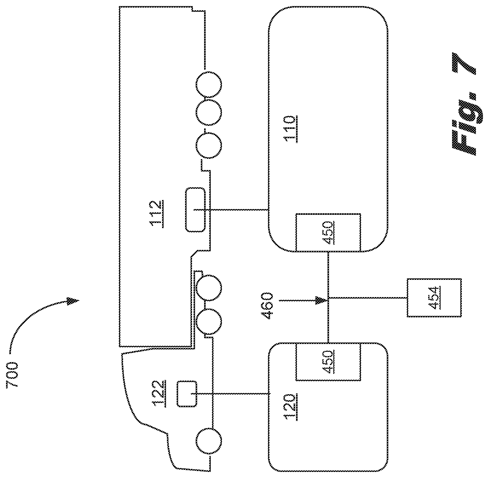 Patent US12496861 Figure 7 – Tractor-trailer communication system
