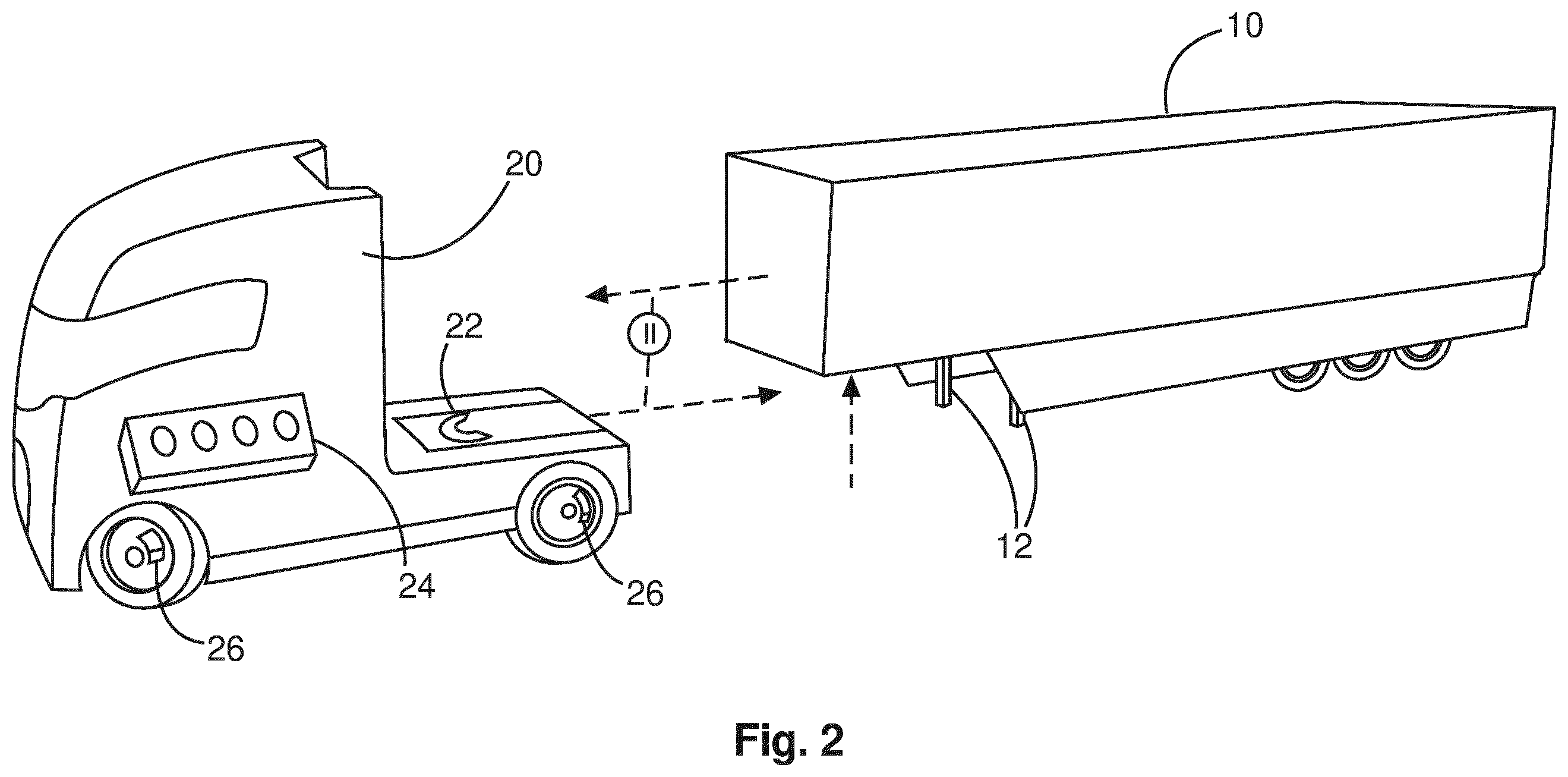Patent US12496862 Figure 2 – Method and device for an assisted or automatic coupling of a trailer vehicle to a towing vehicle, towing vehicle, electronic processing unit, and computer program