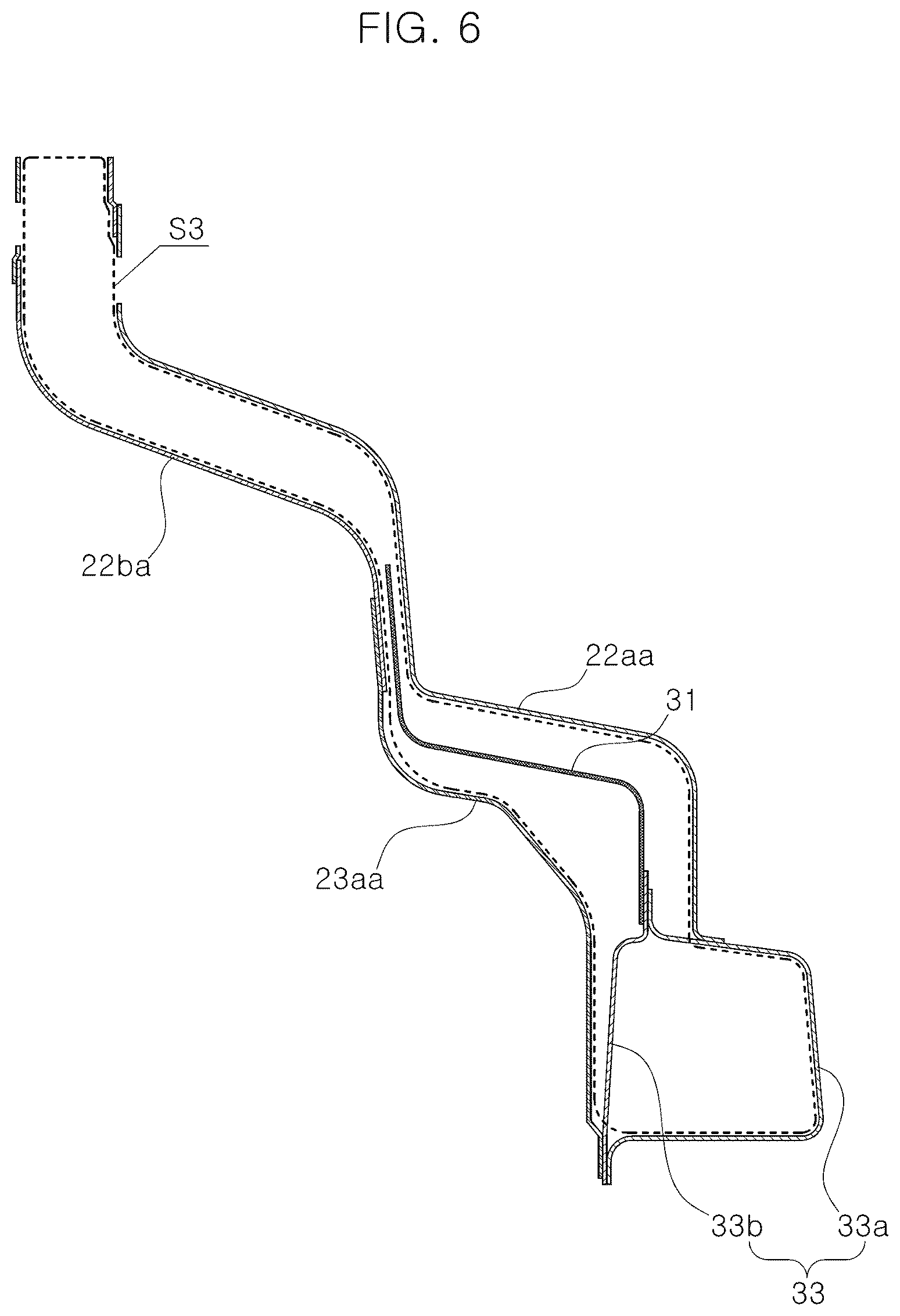 Patent US12496865 Figure 6 – Load distribution structure for shock absorber of vehicle