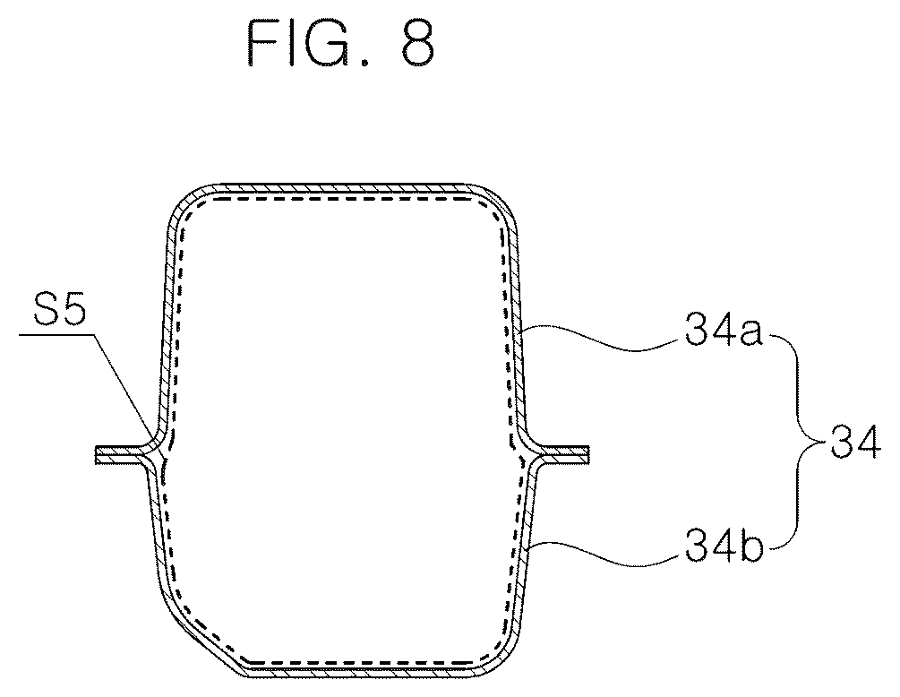 Patent US12496865 Figure 8 – Load distribution structure for shock absorber of vehicle